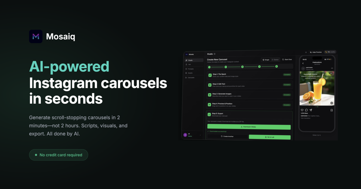 Screenshot 1 of Mosaiq