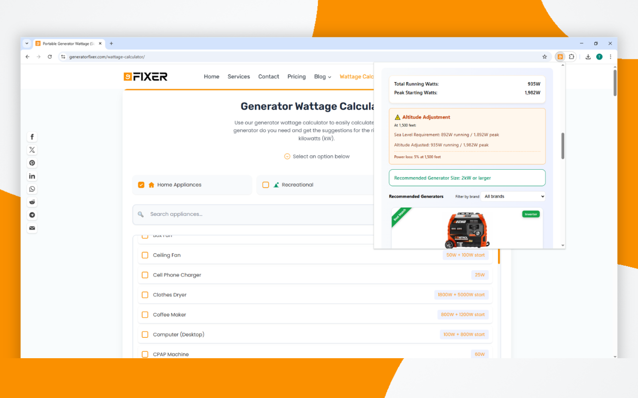 Screenshot 2 of Generator Fixer