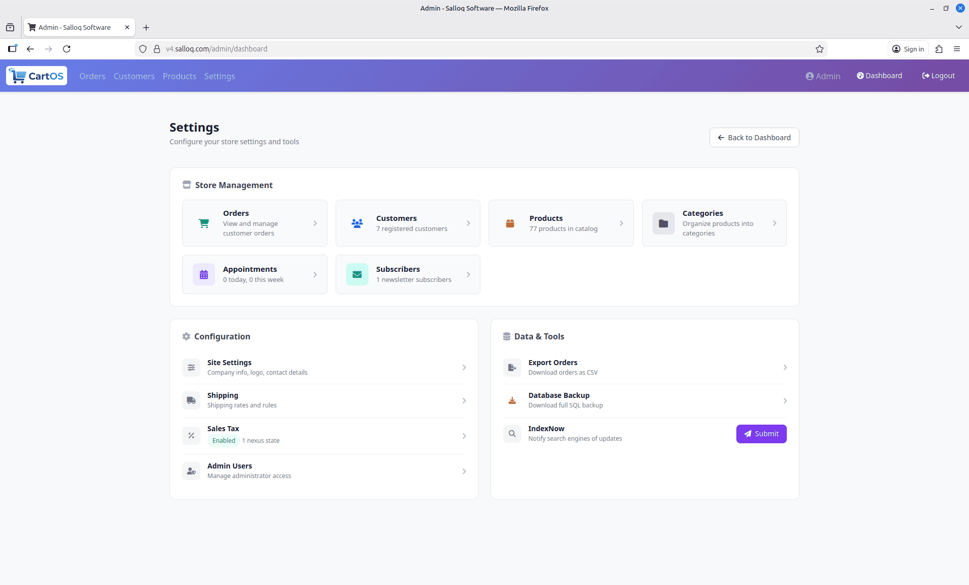 Screenshot 1 of CartOS