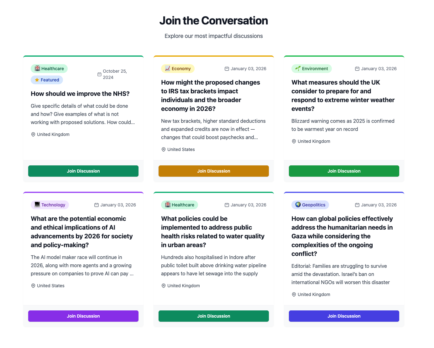 Screenshot 1 of Society Speaks