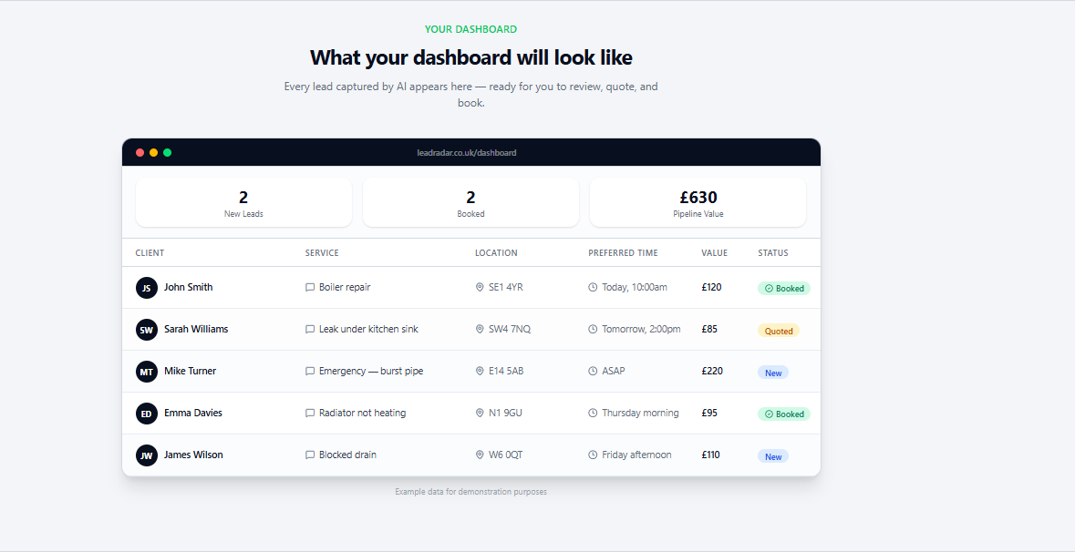 Screenshot 2 of LeadRadar
