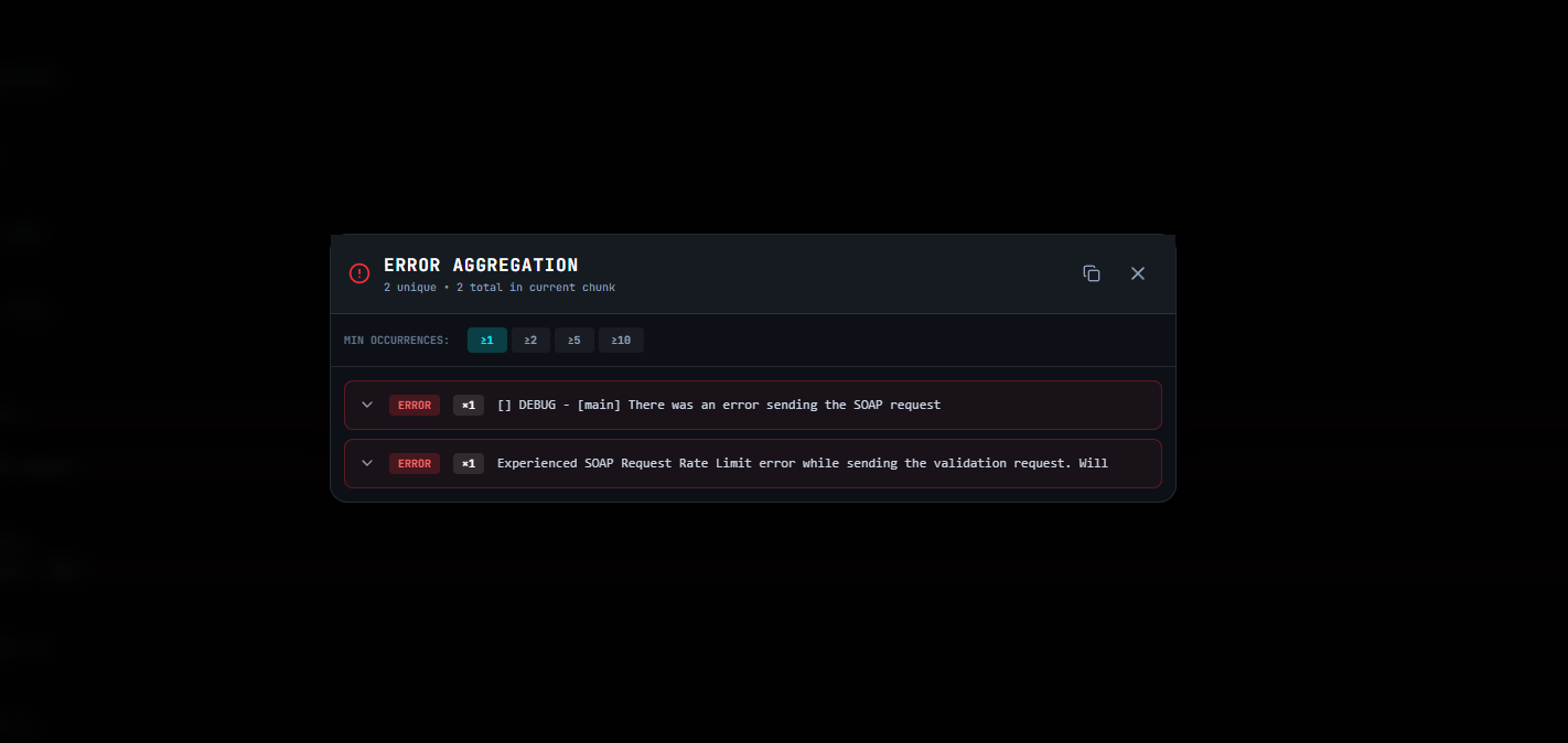 Screenshot 1 of Log Voyager