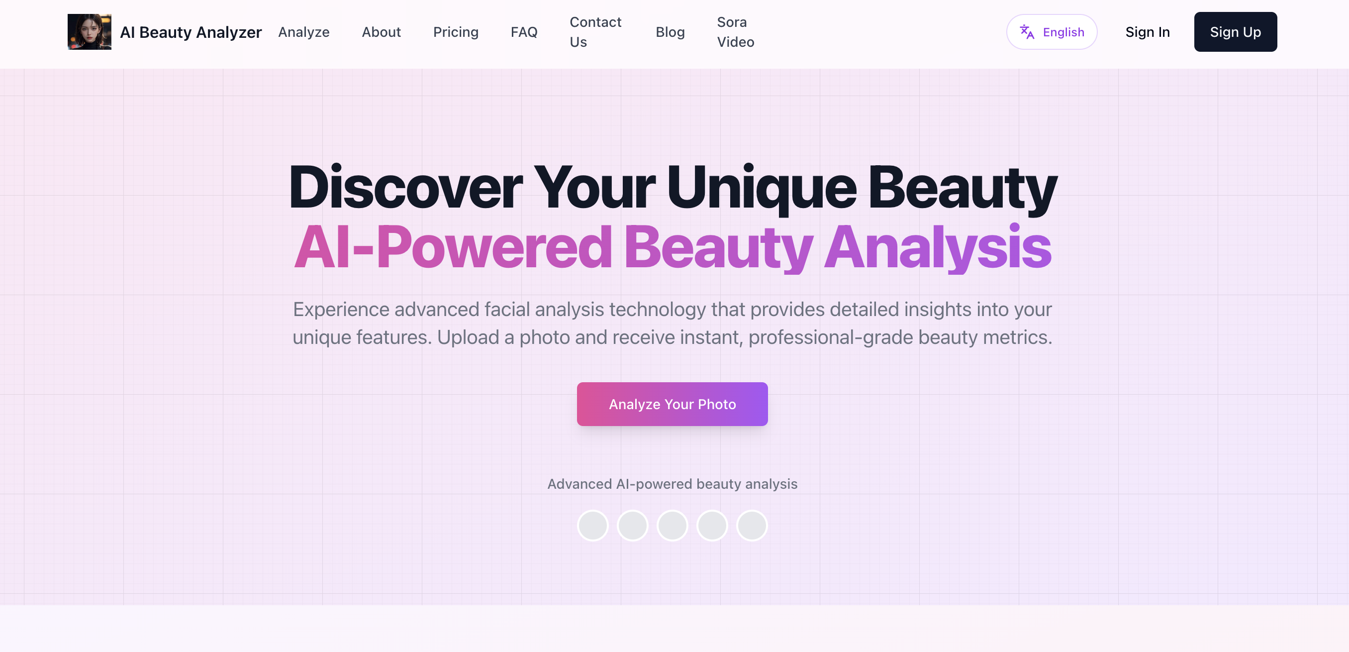 Screenshot 1 of AI Beauty Analyzer Online
