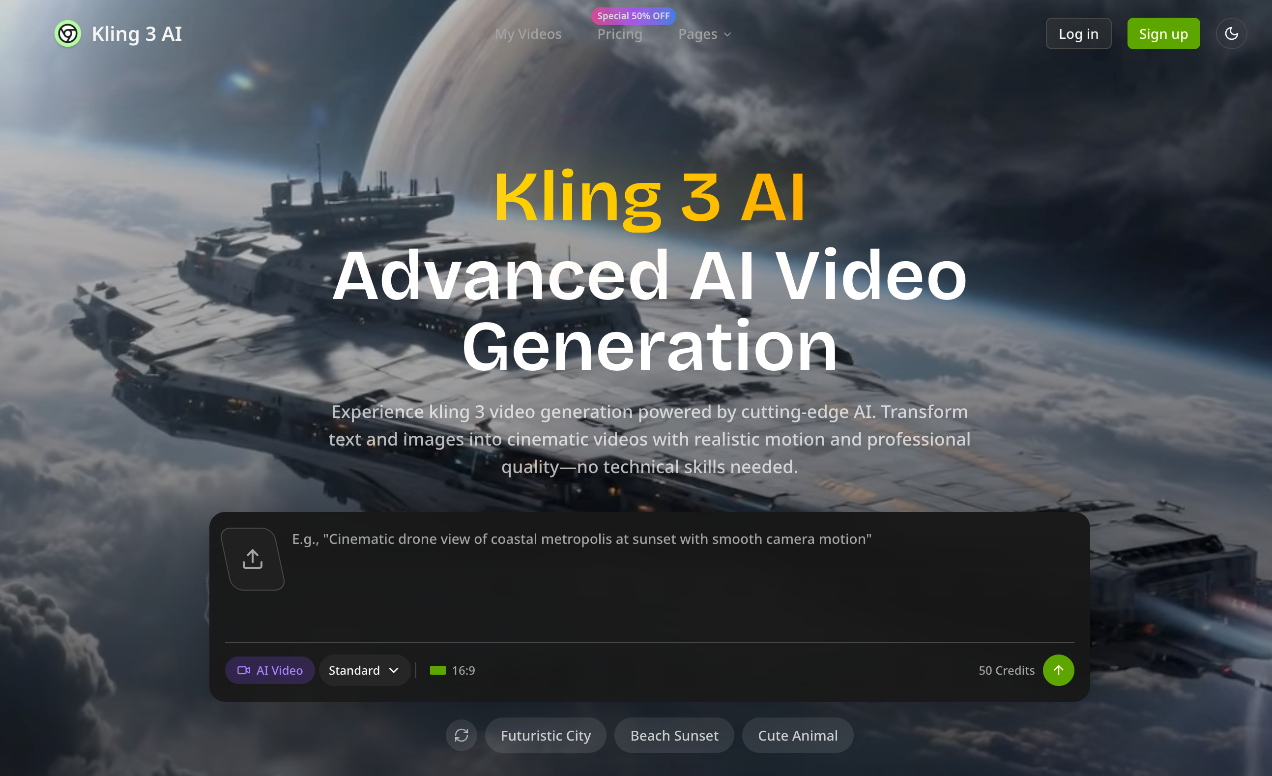 Screenshot 1 of Kling 3 AI