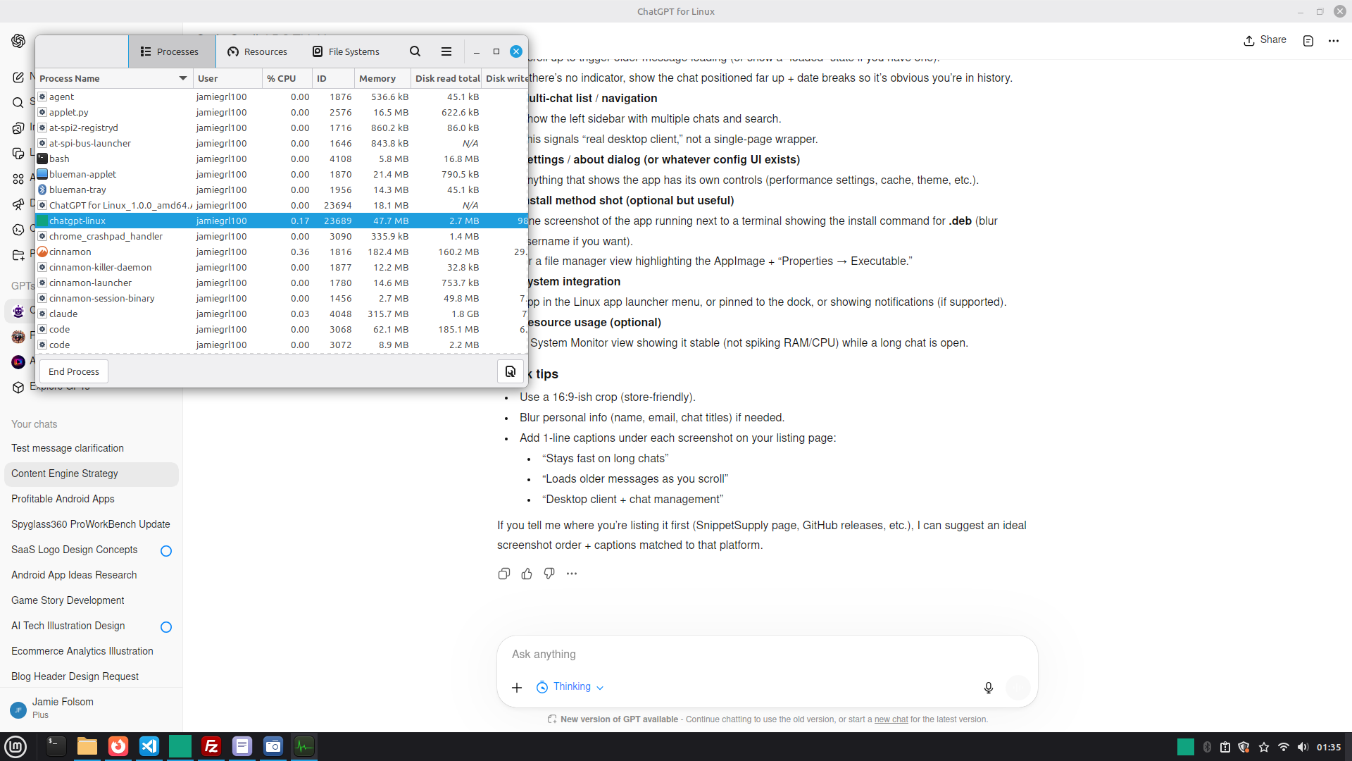 Screenshot 3 of OpenChat for Linux