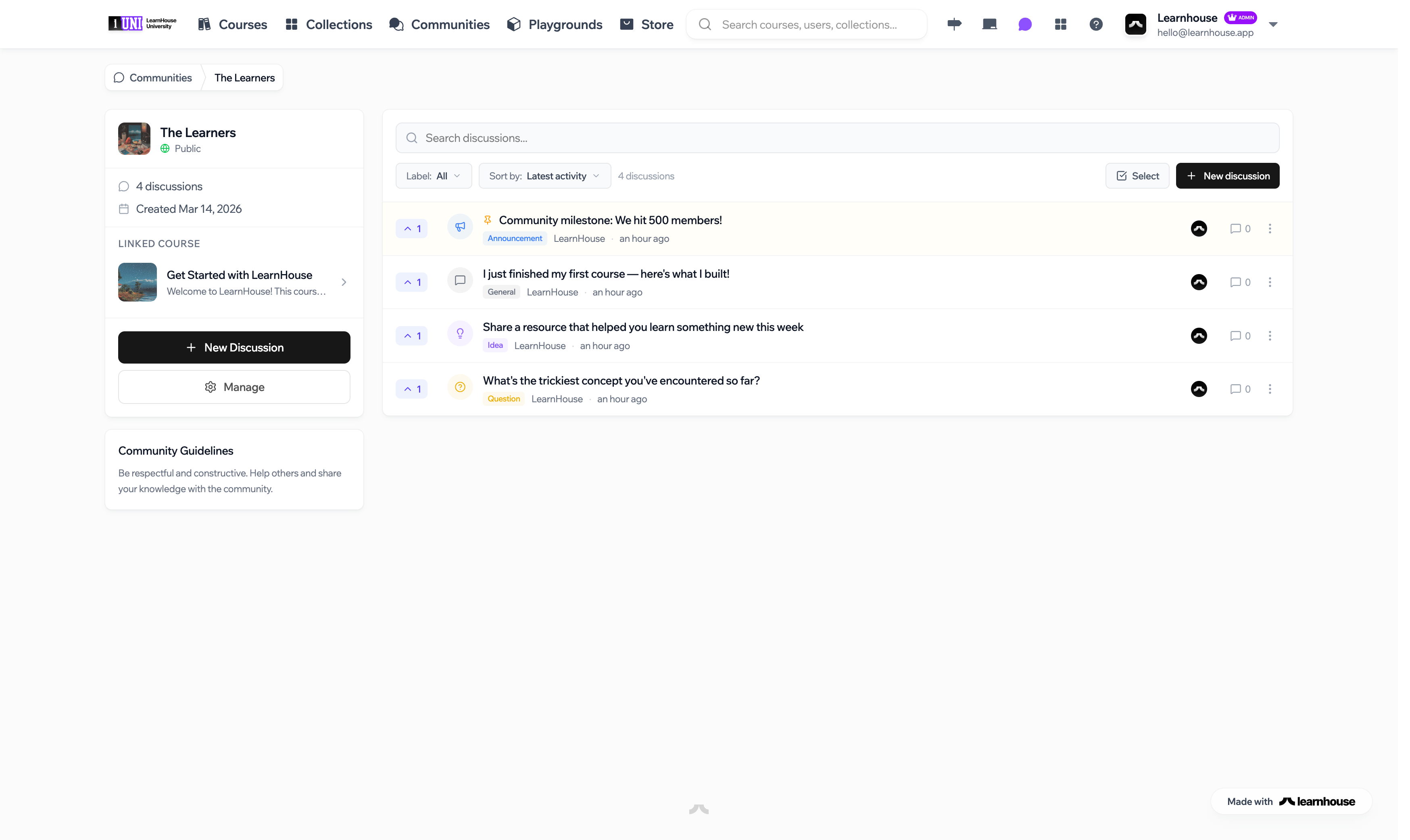 Screenshot 4 of LearnHouse