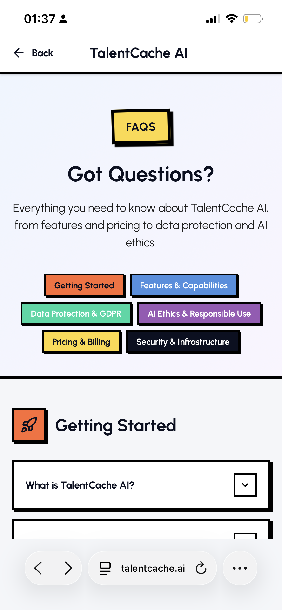 Screenshot 2 of TalentCache AI