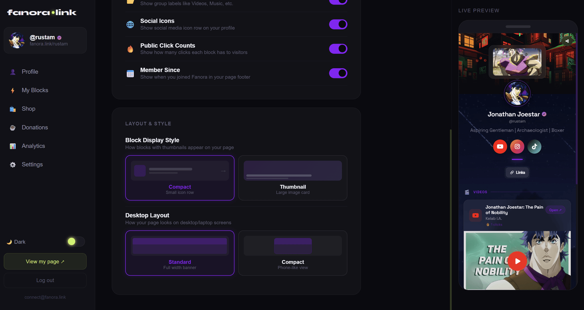 Screenshot 4 of Fanora.link