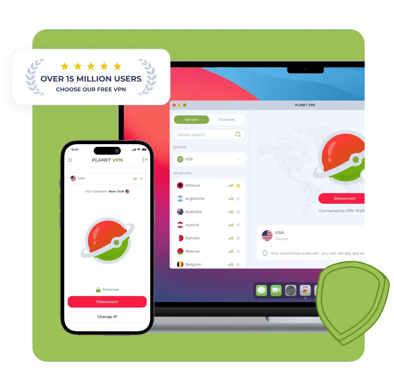 Screenshot 1 of Planet VPN