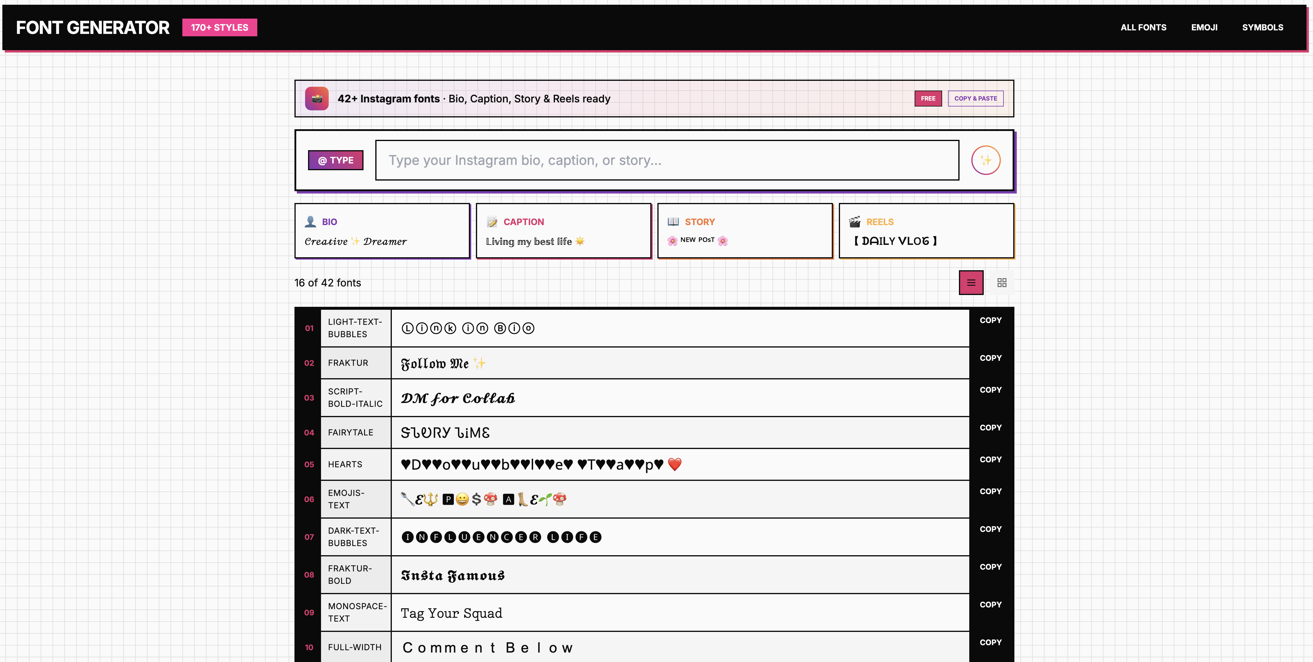 Screenshot 4 of FontGenerator.design