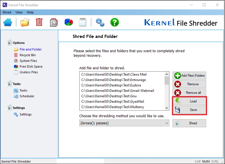 Screenshot 8 of Kernel File Shredder