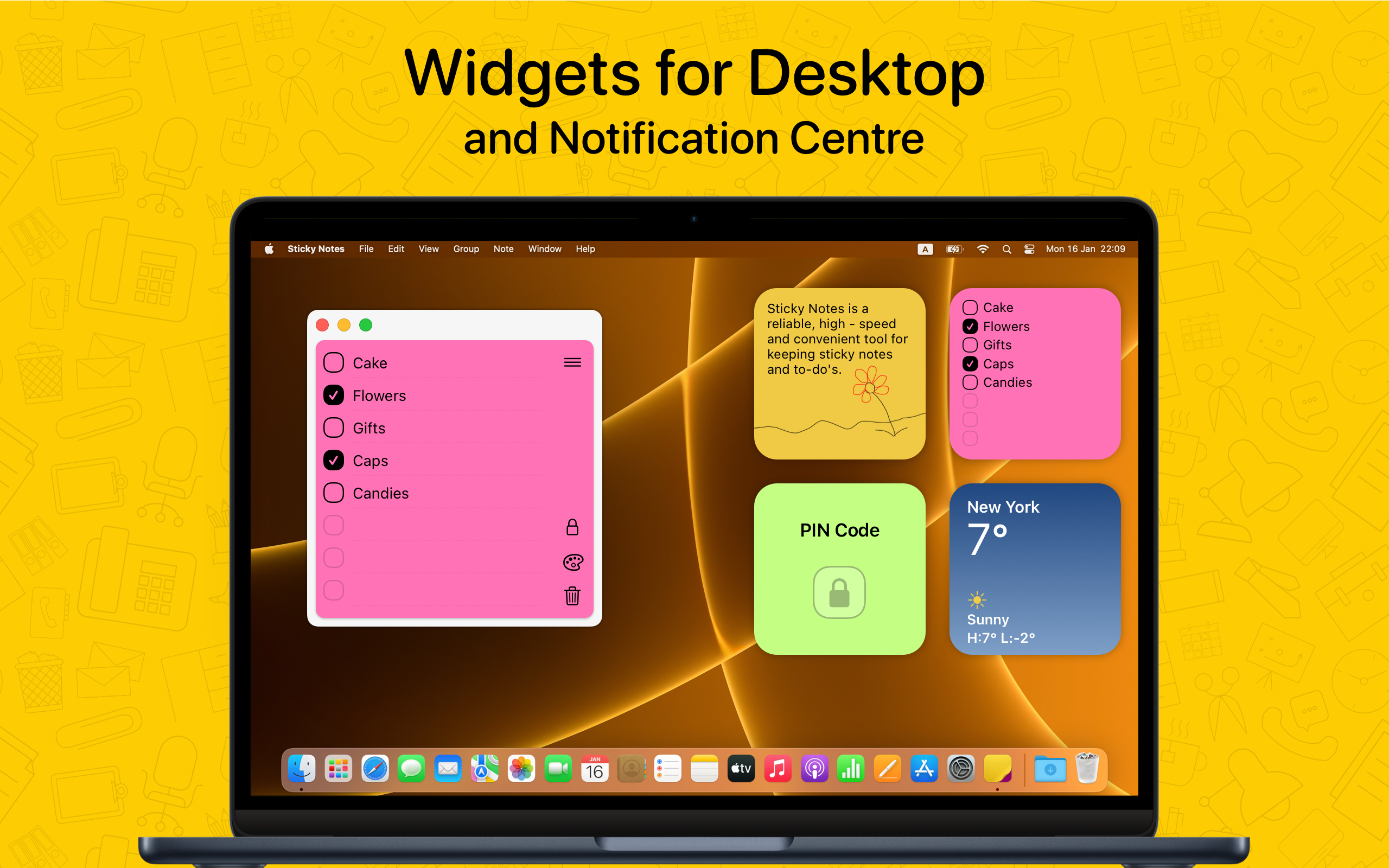 Screenshot 2 of Sticky Notes Widget
