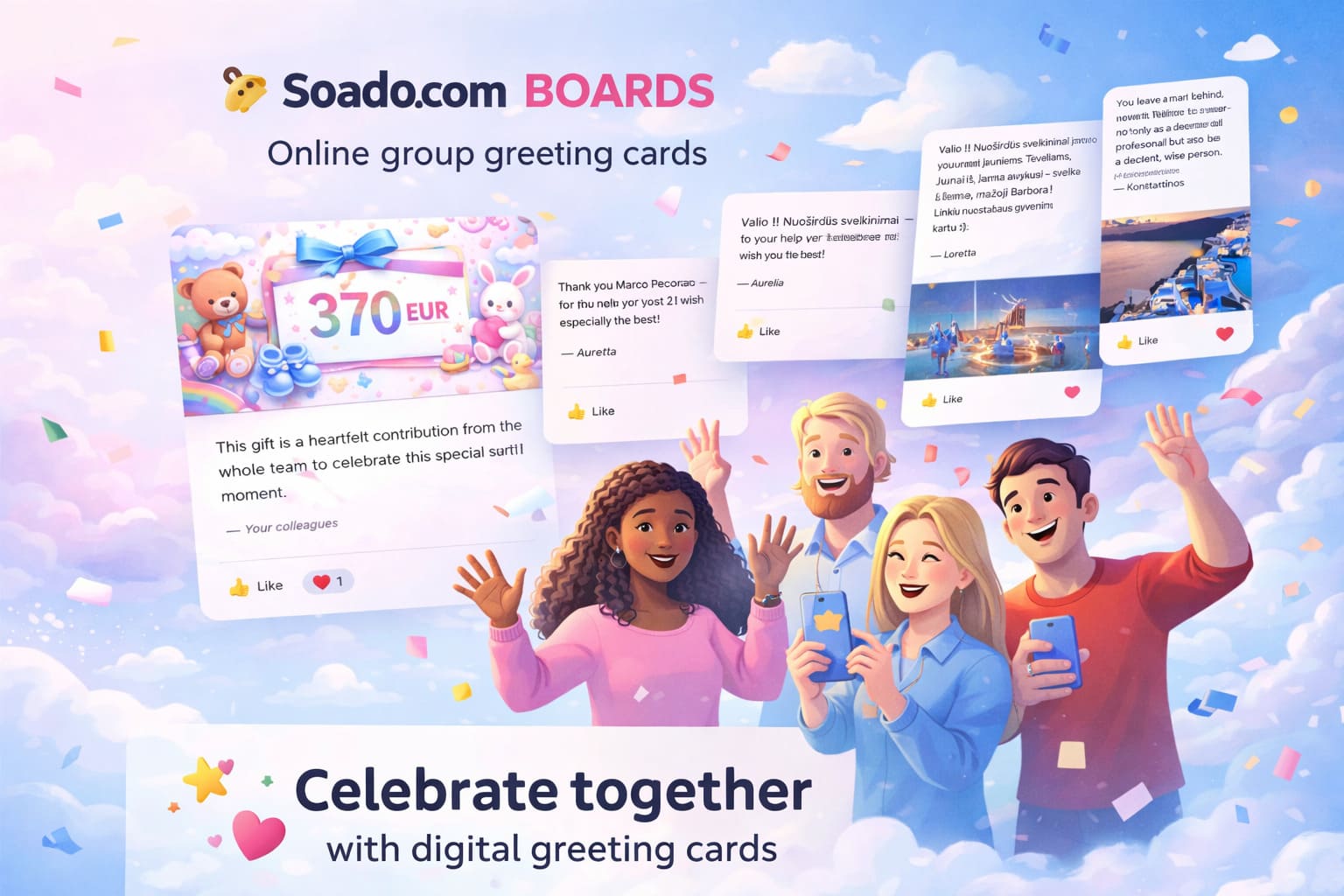 Screenshot 1 of Soado  Greetings Boards