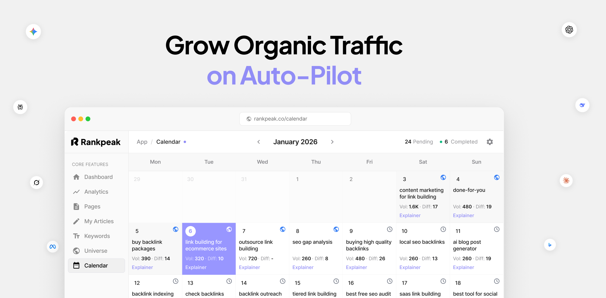 Screenshot 1 of Rankpeak