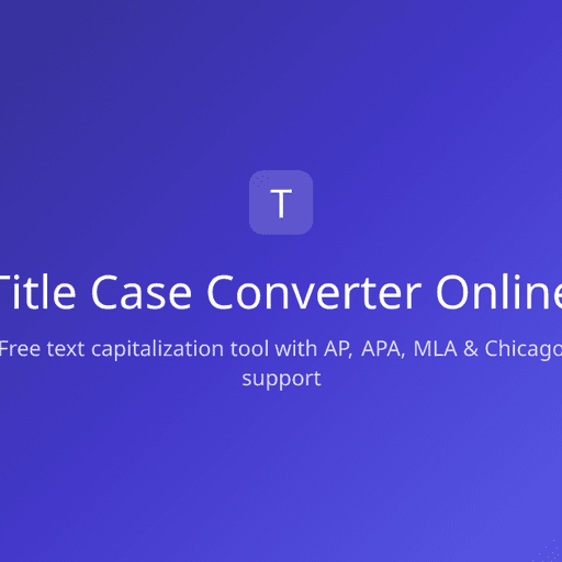Title Case Converter