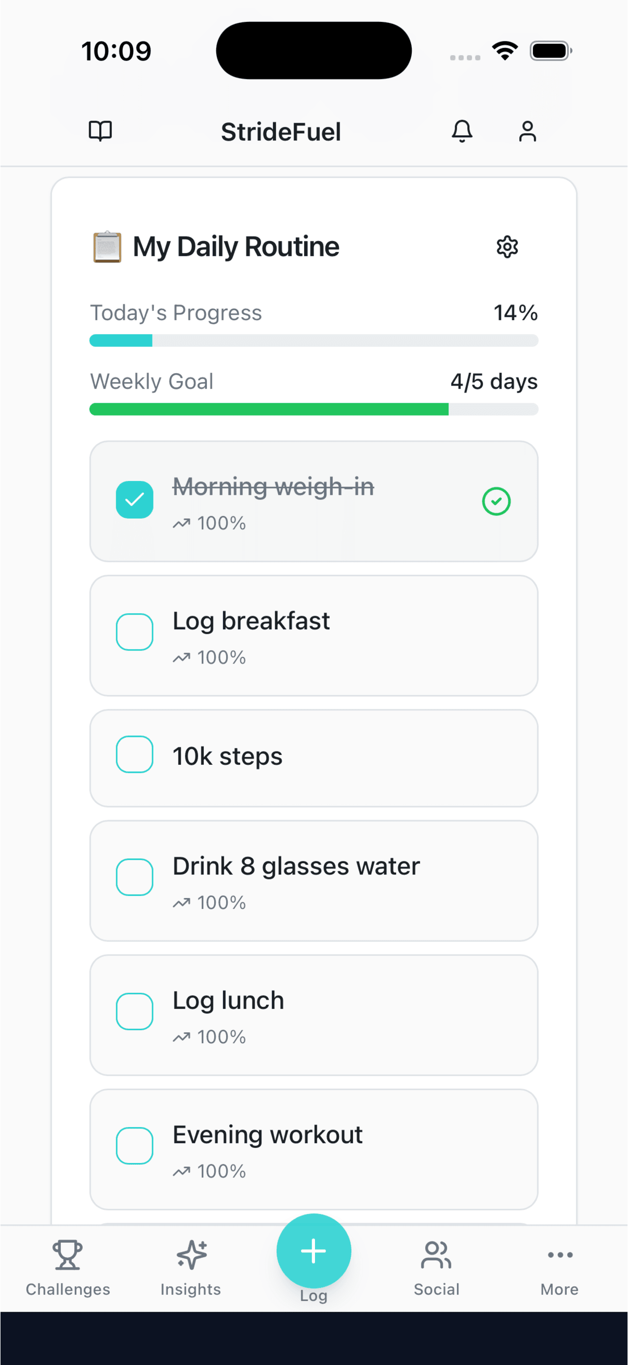 Screenshot 5 of StrideFuel