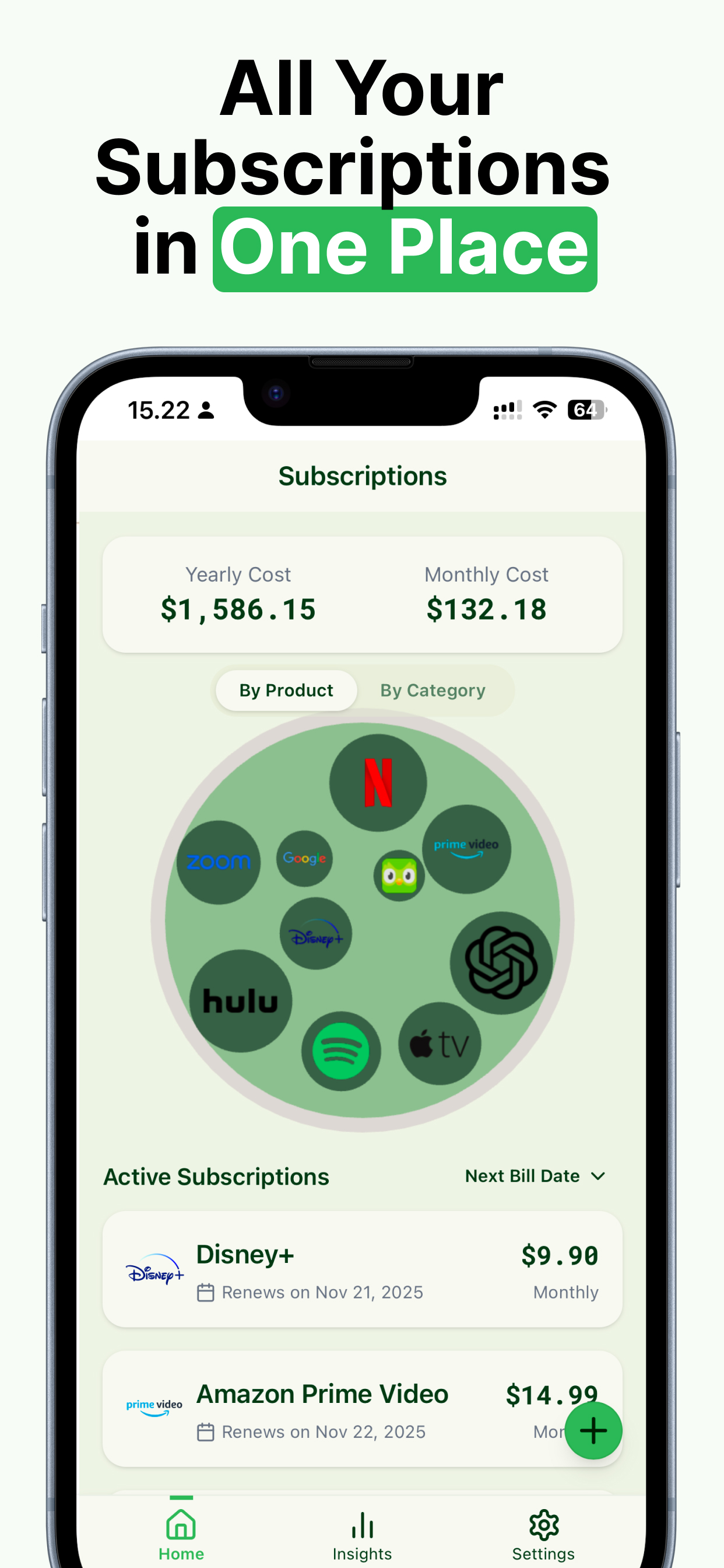 Screenshot 2 of Matcharge - Subscription Manager