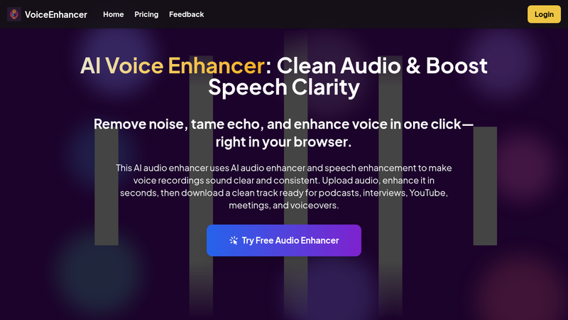 Screenshot 1 of Free AI Voice Enhancer Online