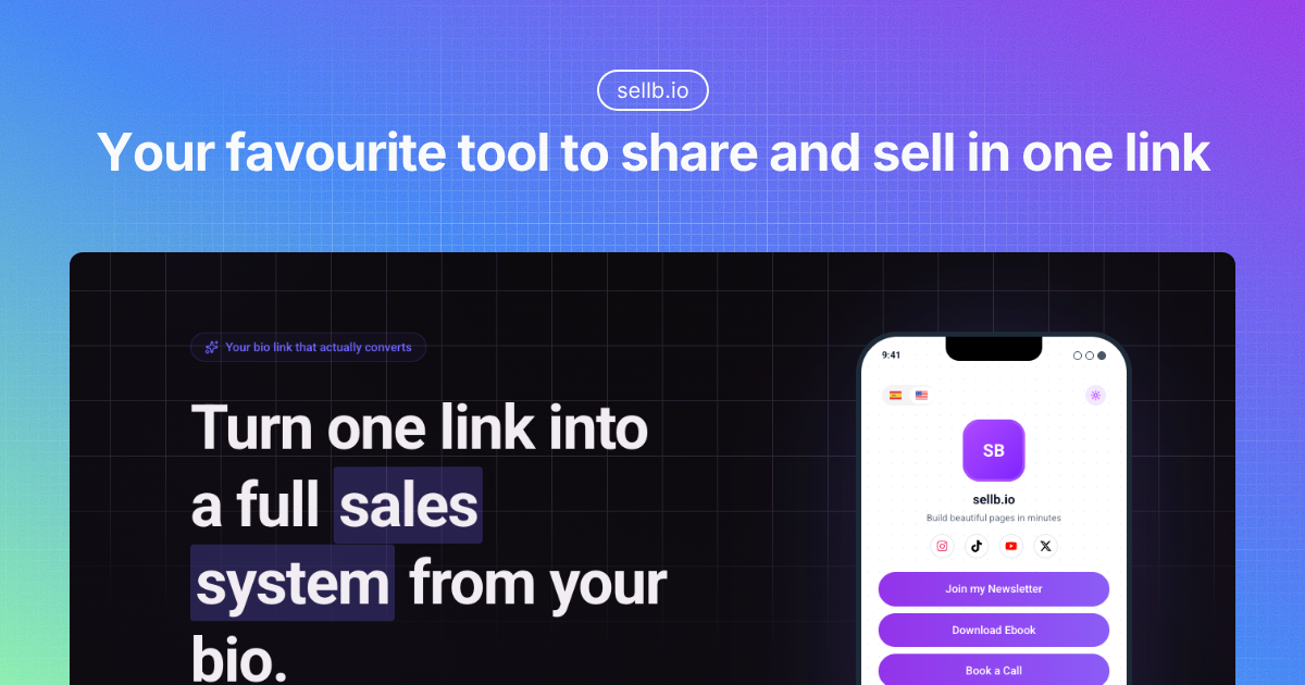 Screenshot 1 of SellB.io