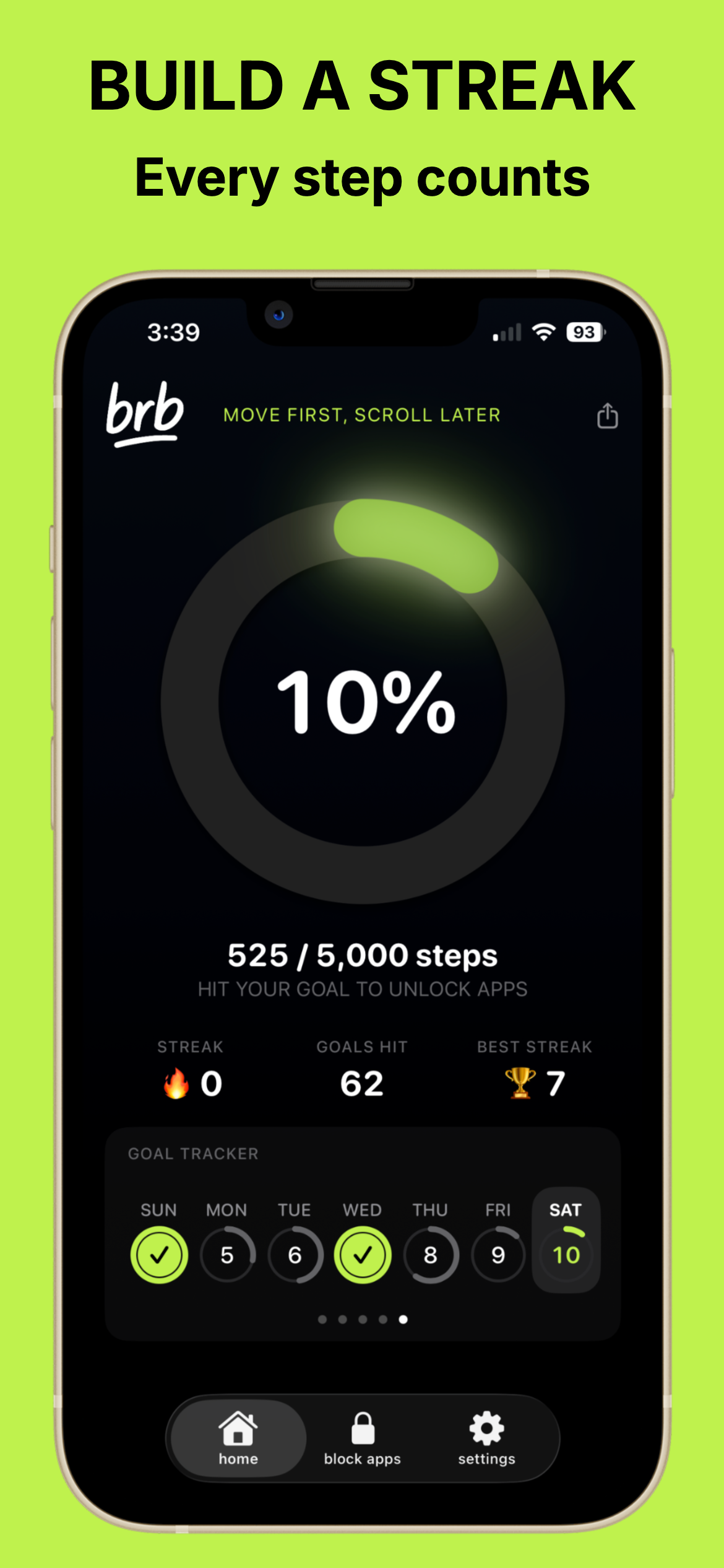 Screenshot 5 of brb: Walk to Unlock Apps