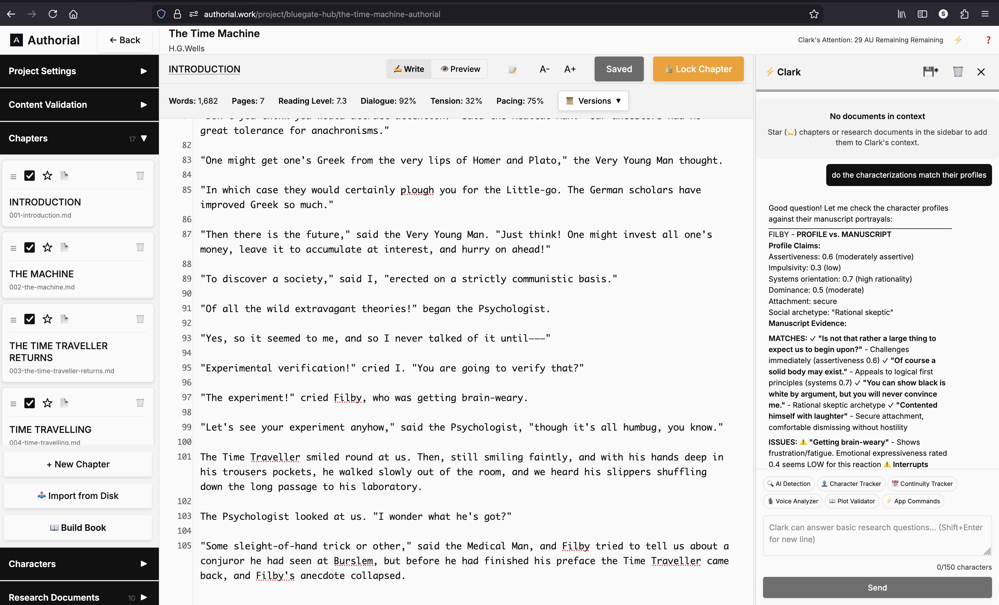 Screenshot 1 of Authorial
