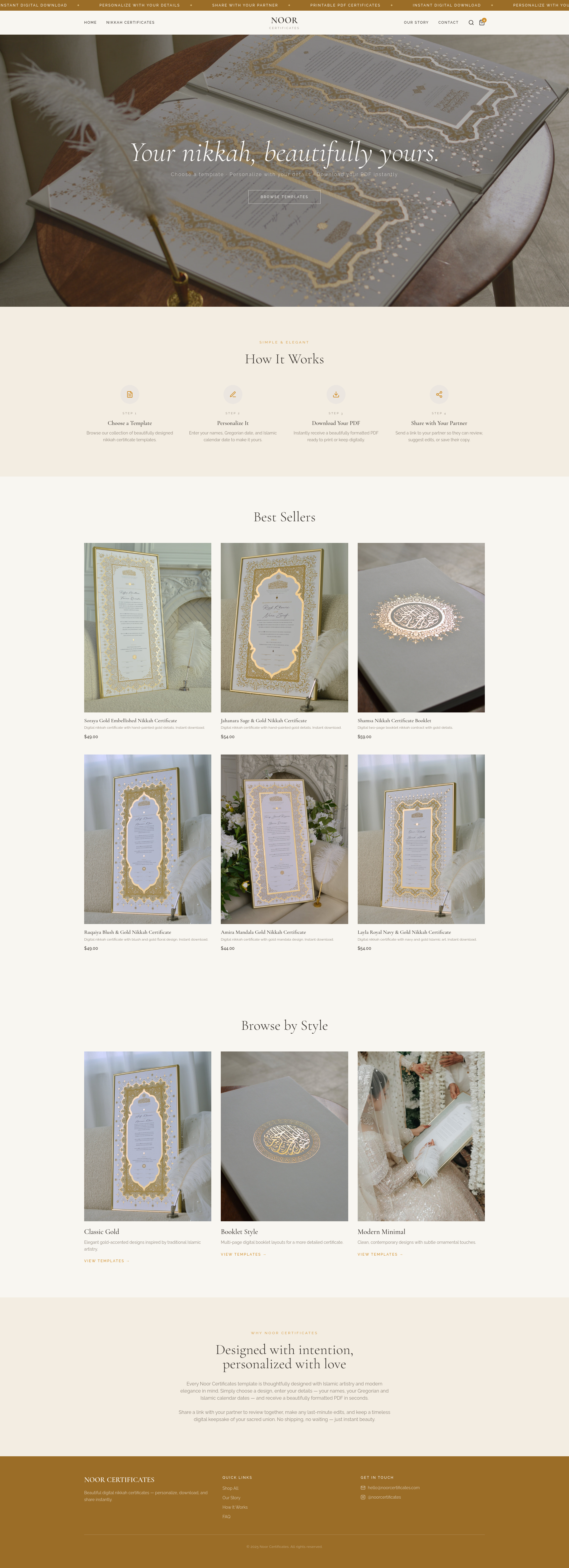 Screenshot 1 of Noor Certificates