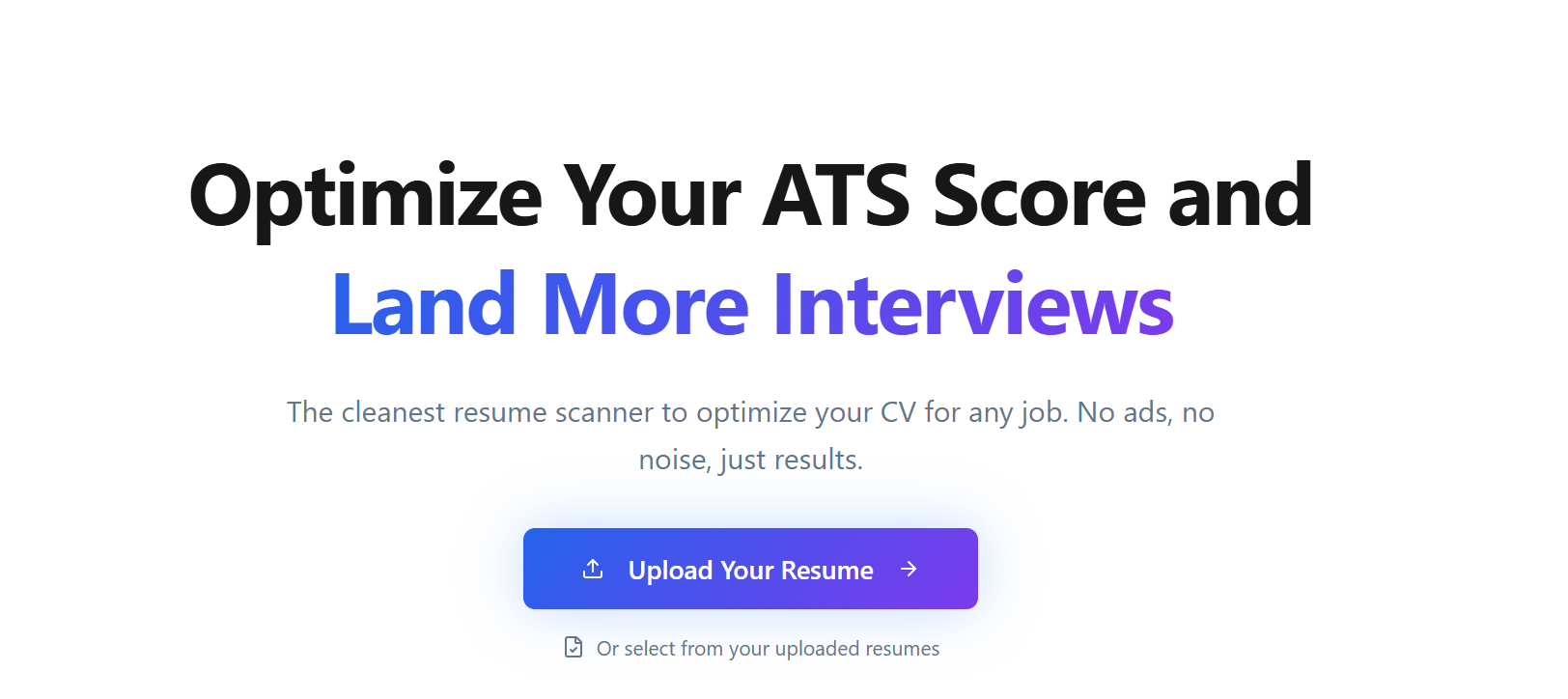 Screenshot 2 of CVComp ATS Resume Scanner