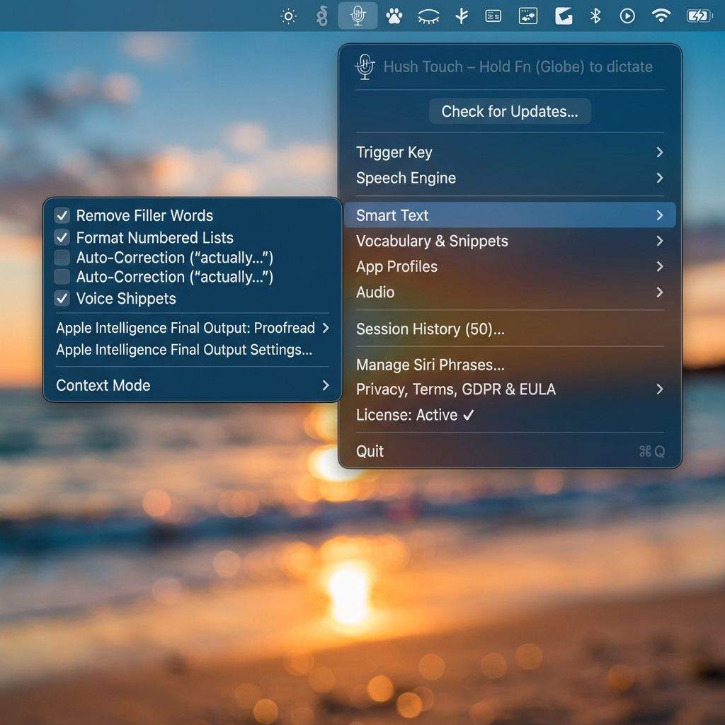 Screenshot 1 of Hush Touch