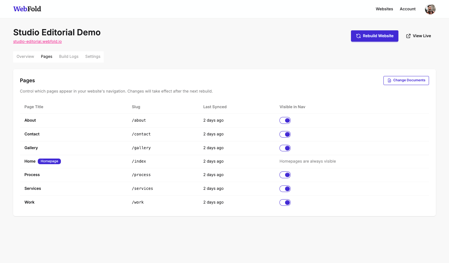 Screenshot 2 of WebFold