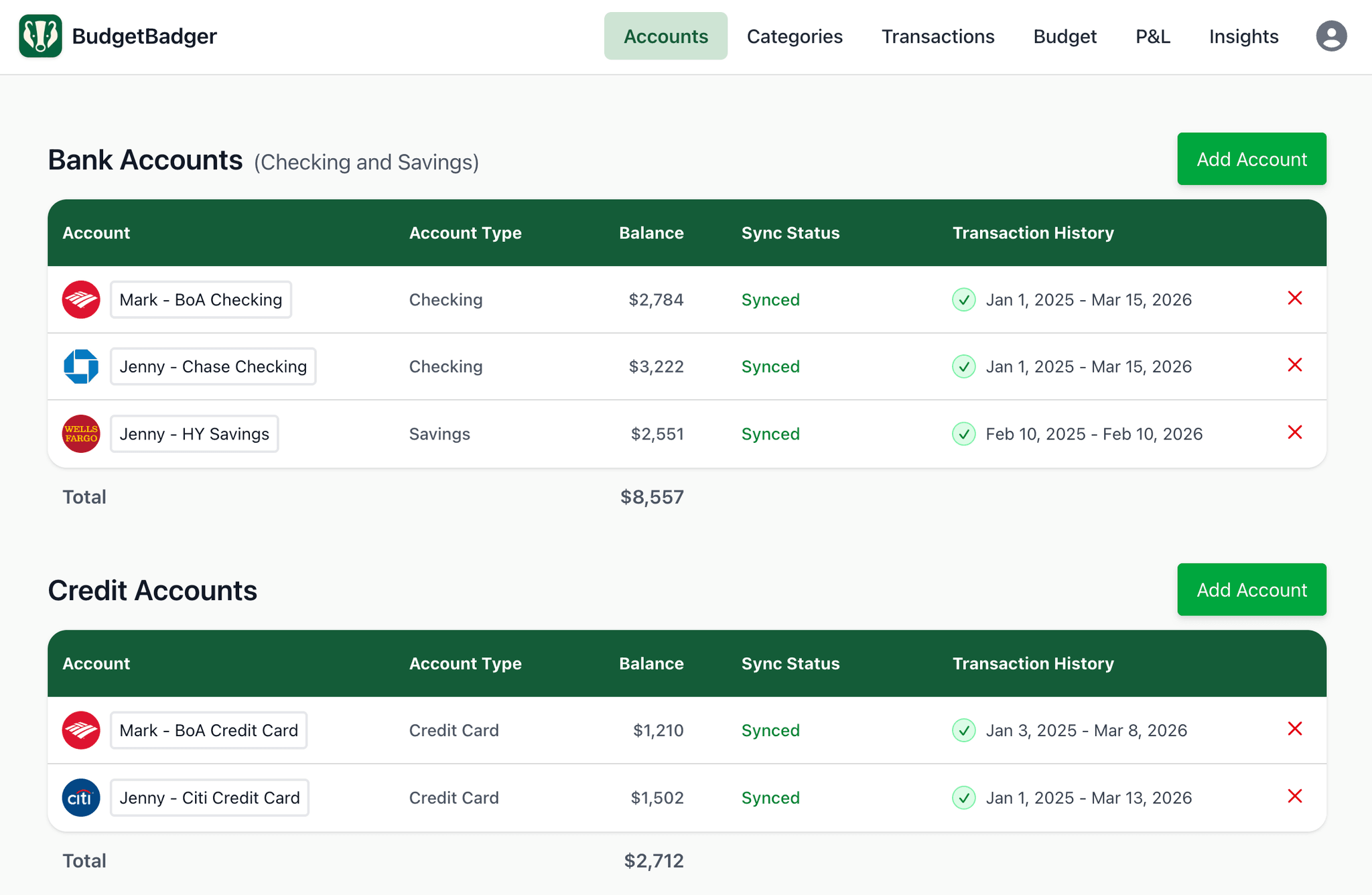 Screenshot 1 of BudgetBadger