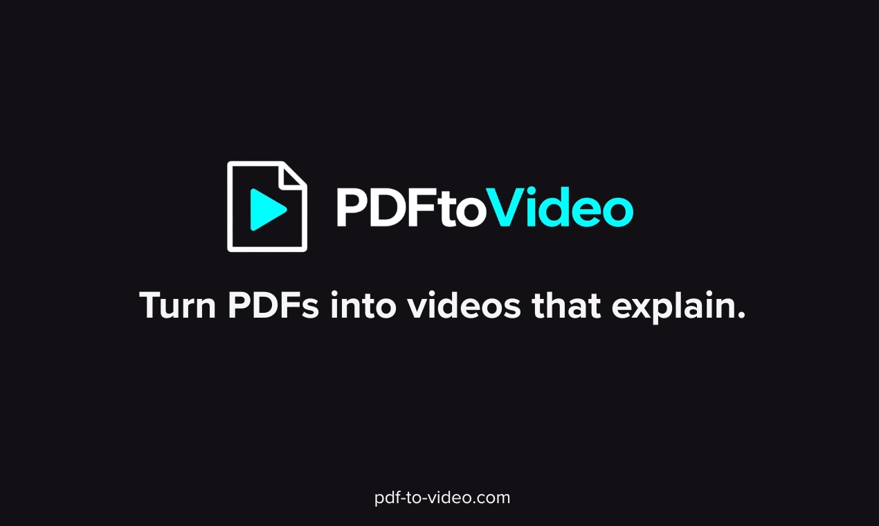 Screenshot 1 of PDFtoVideo