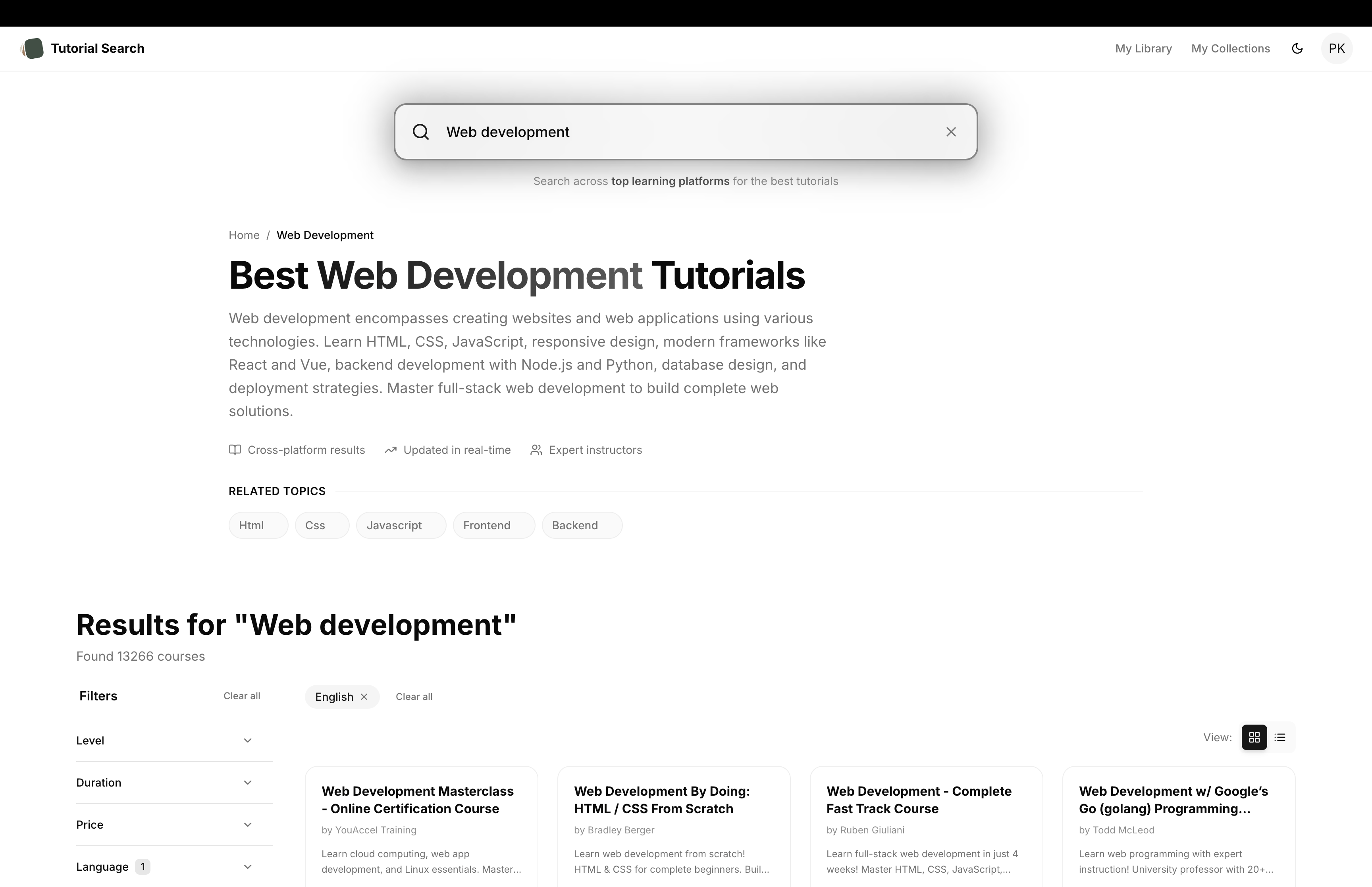 Screenshot 2 of Tutorial Search