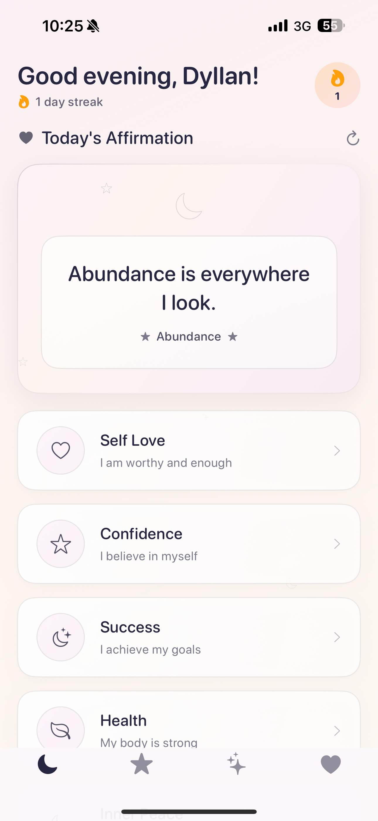 Screenshot 1 of Daily Affirmations - Miracle