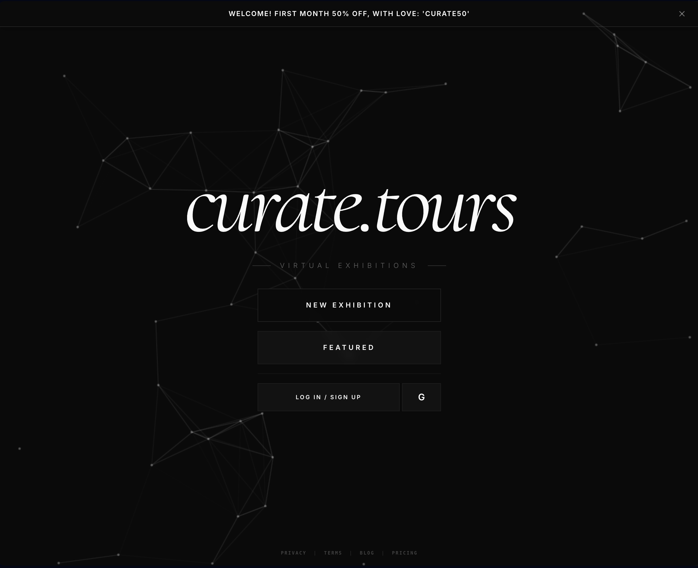 Screenshot 1 of curate.tours