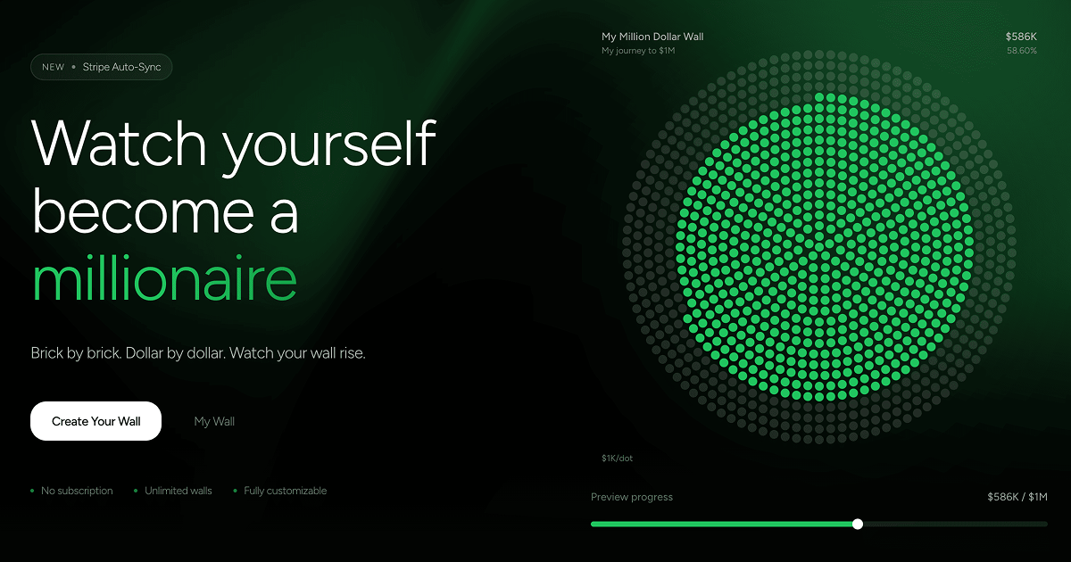 Screenshot 1 of My Million Wall