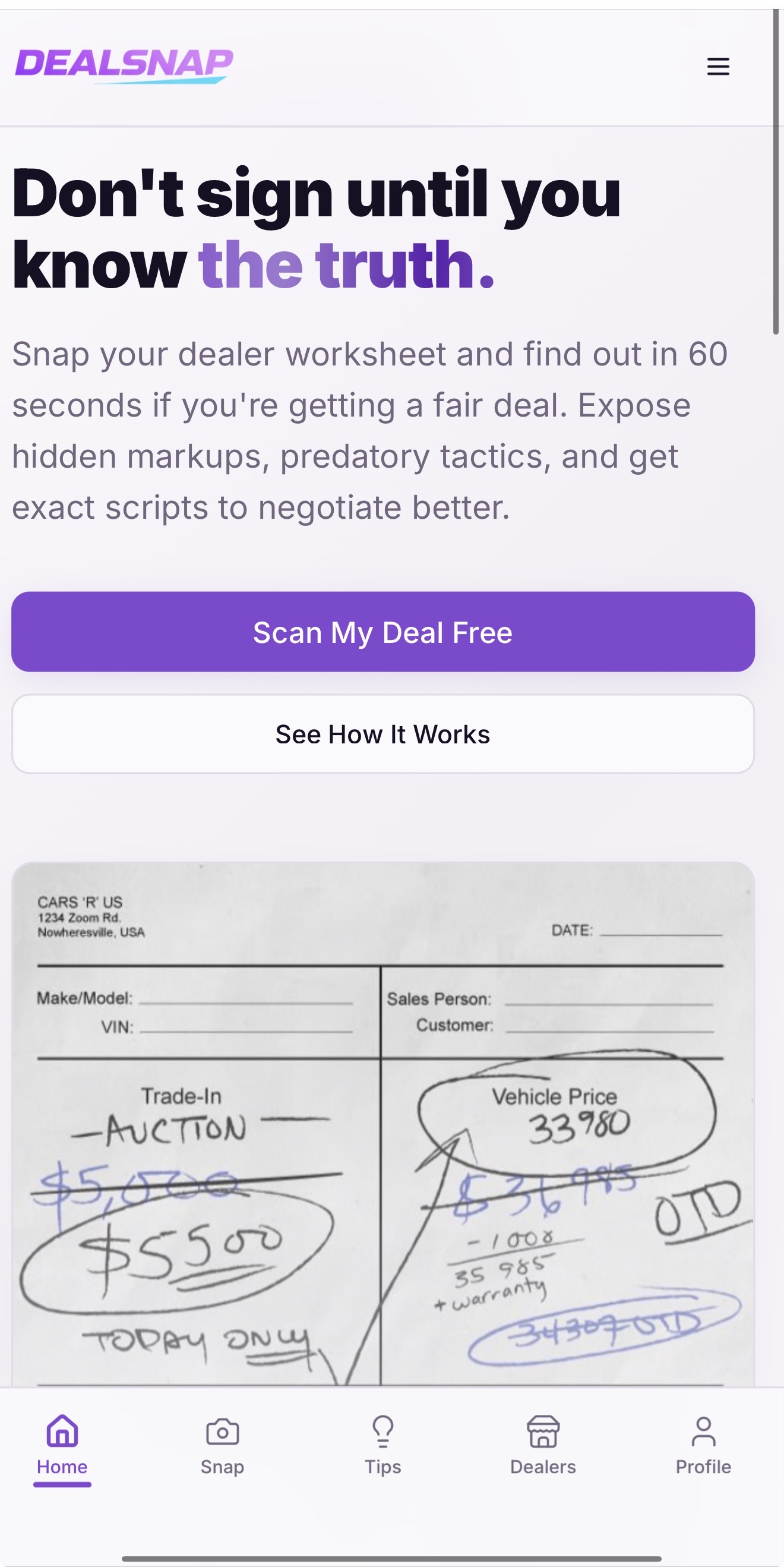 Screenshot 2 of DealSnap