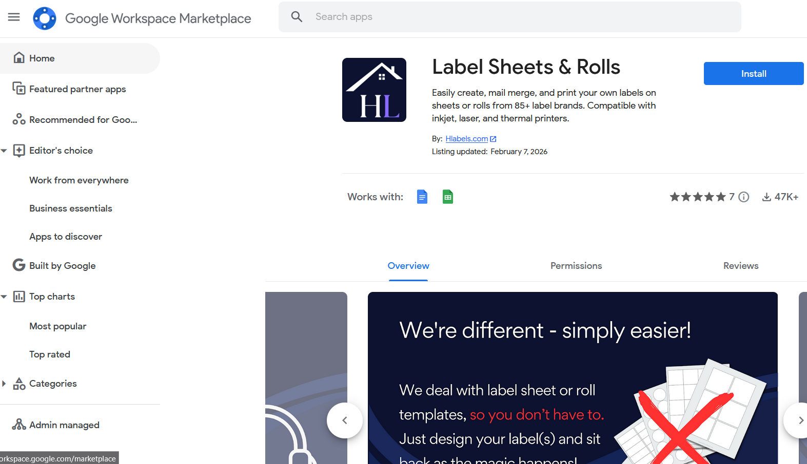 Screenshot 2 of Hlabels.com