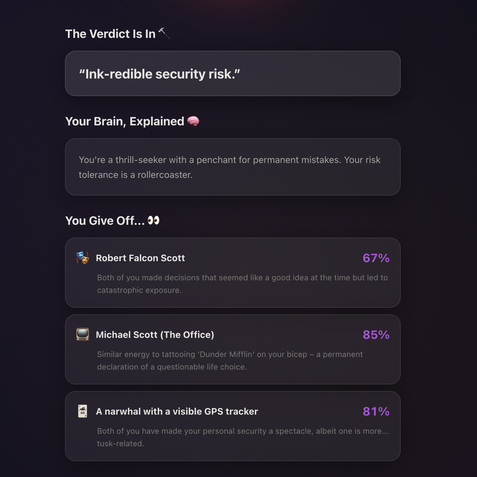 Screenshot 4 of Rate My Unhinged Decision