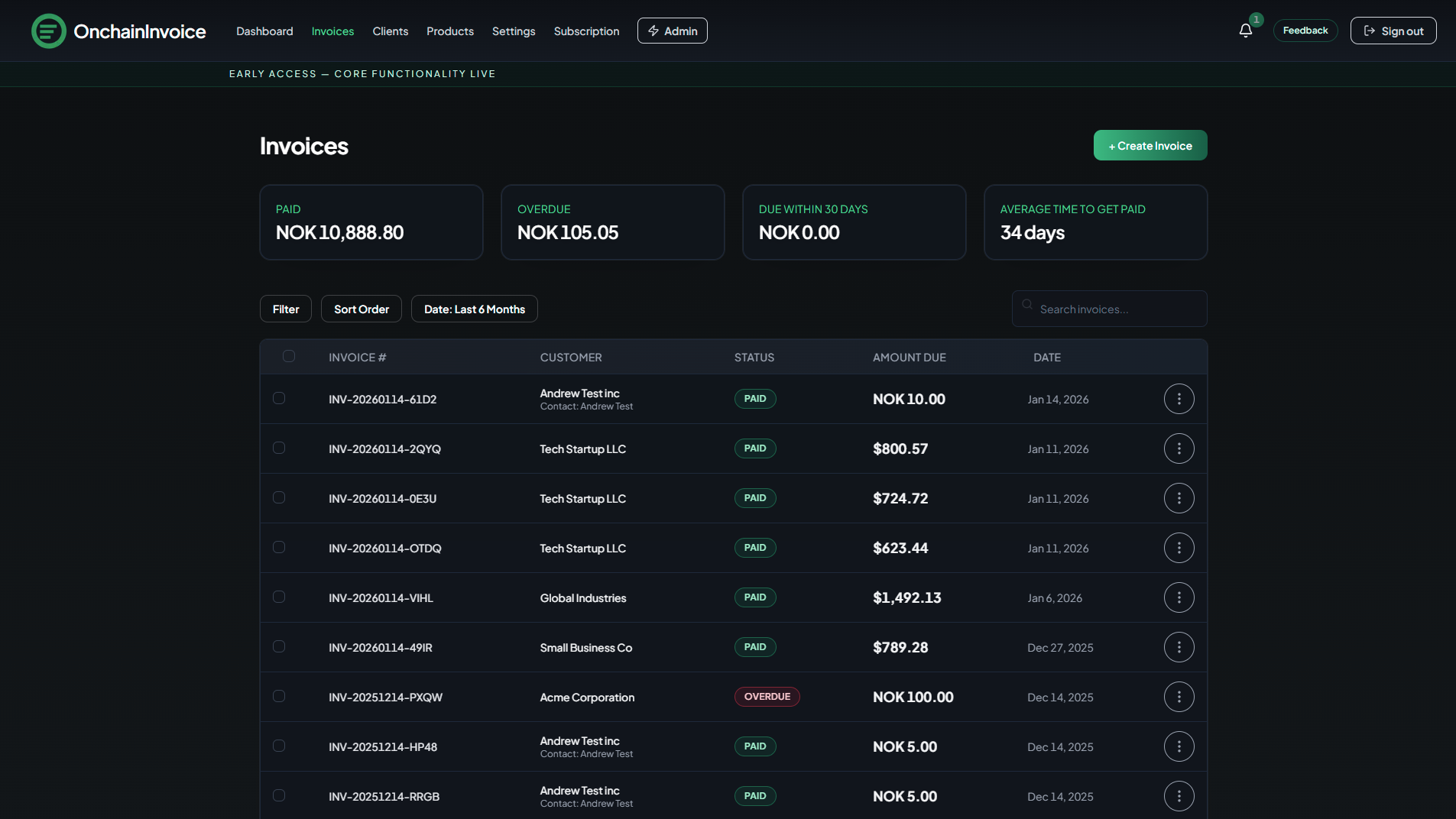 Screenshot 2 of OnchainInvoice