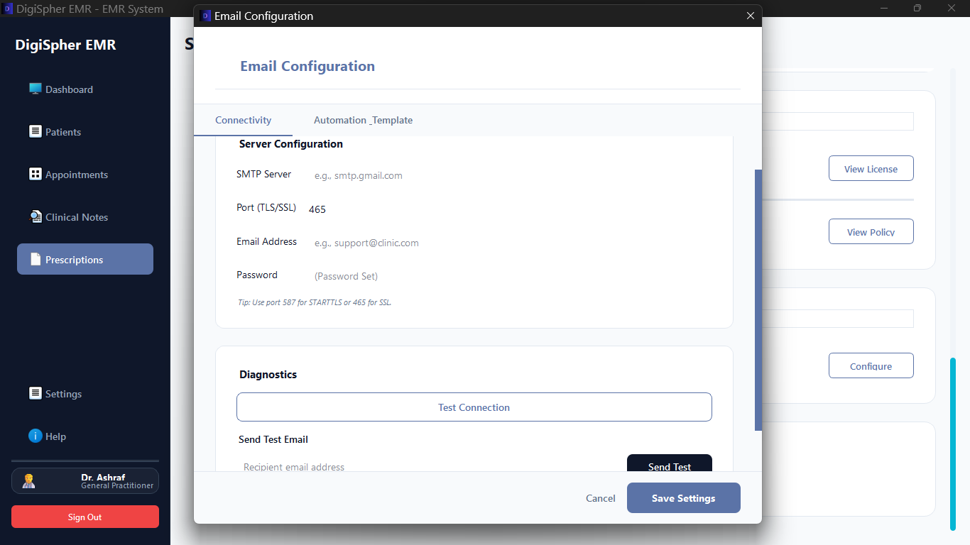 Screenshot 6 of DigiSpher EMR v1.1