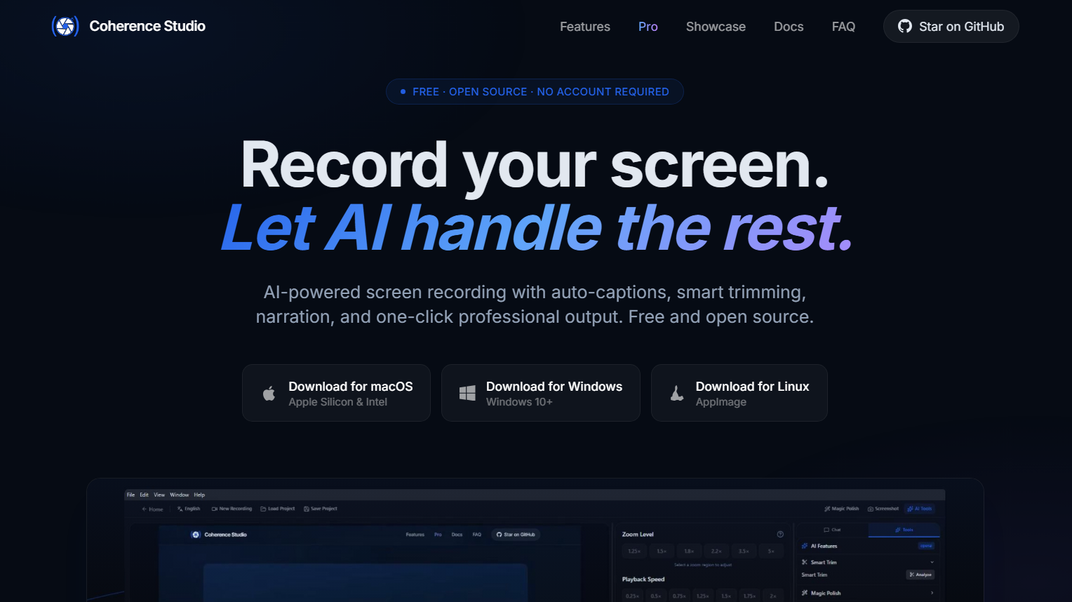 Screenshot 1 of Coherence Studio