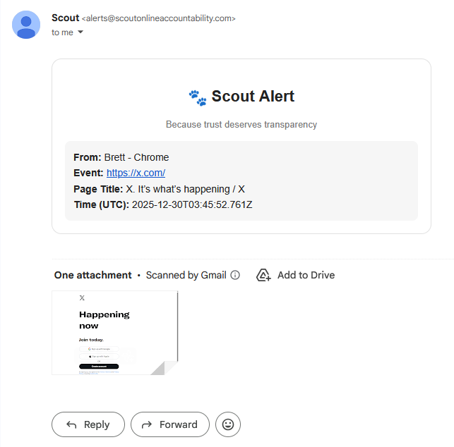 Screenshot 3 of Scout - Online Accountability