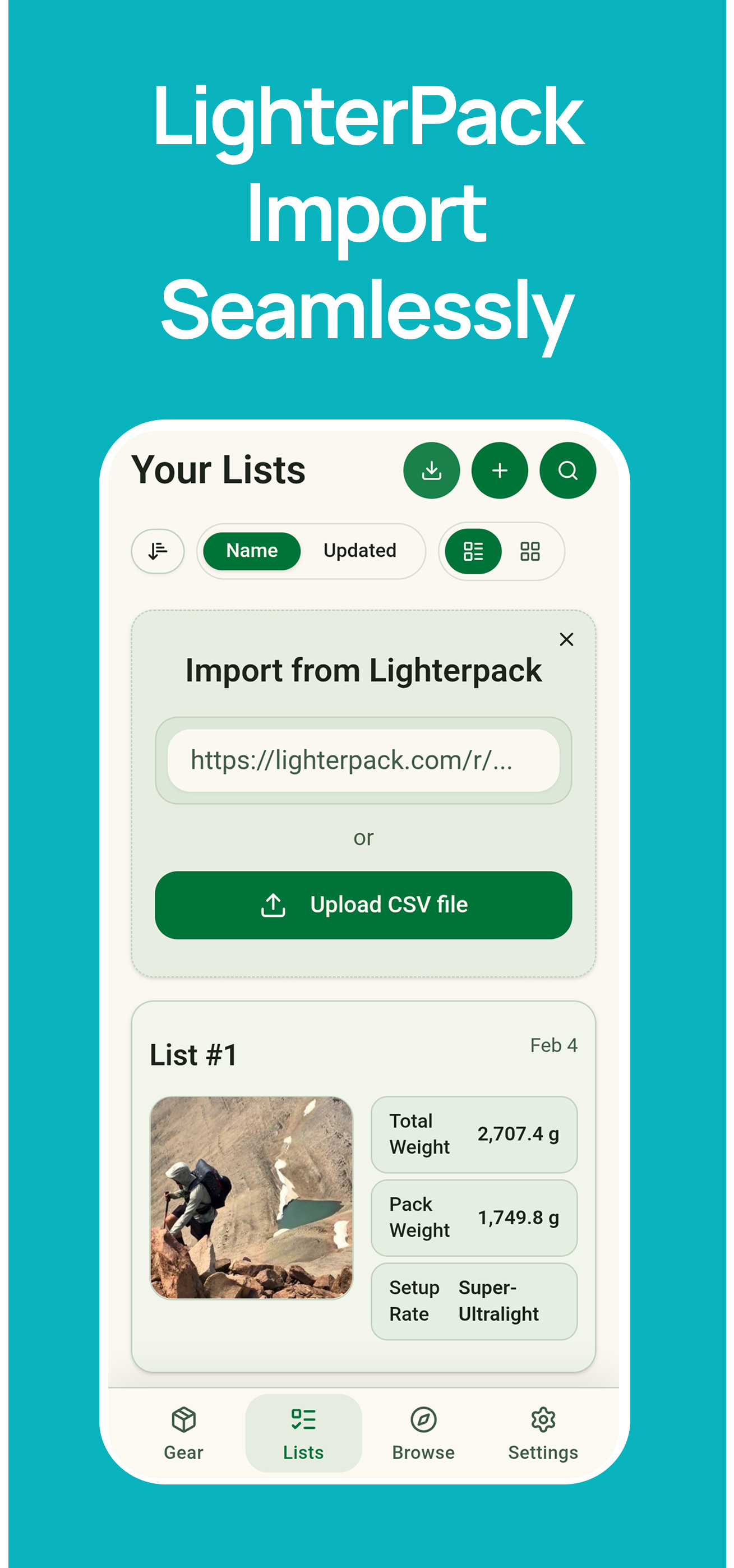 Screenshot 3 of MetaGear - Hiking Gear Tracker