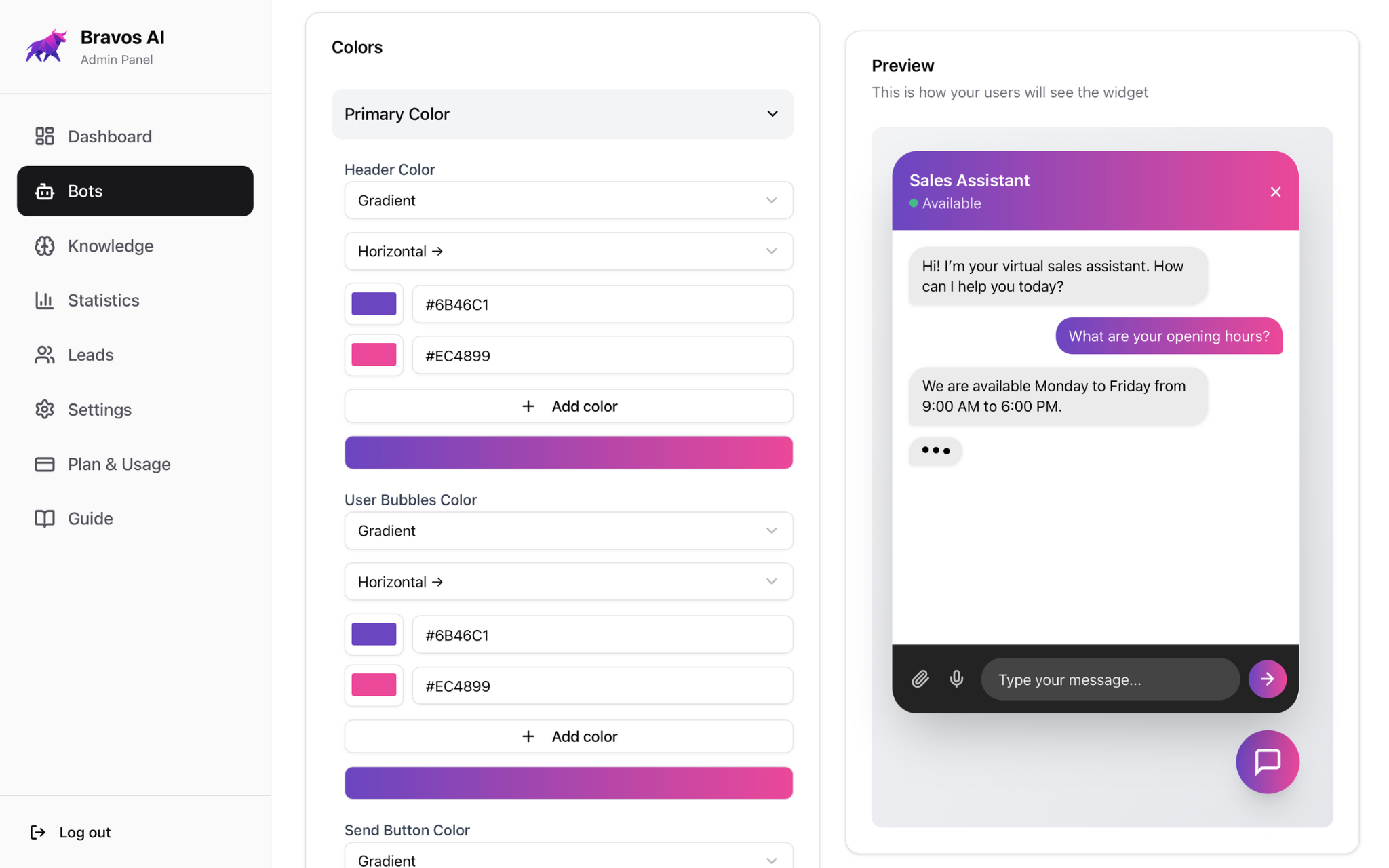 Screenshot 1 of Bravos AI