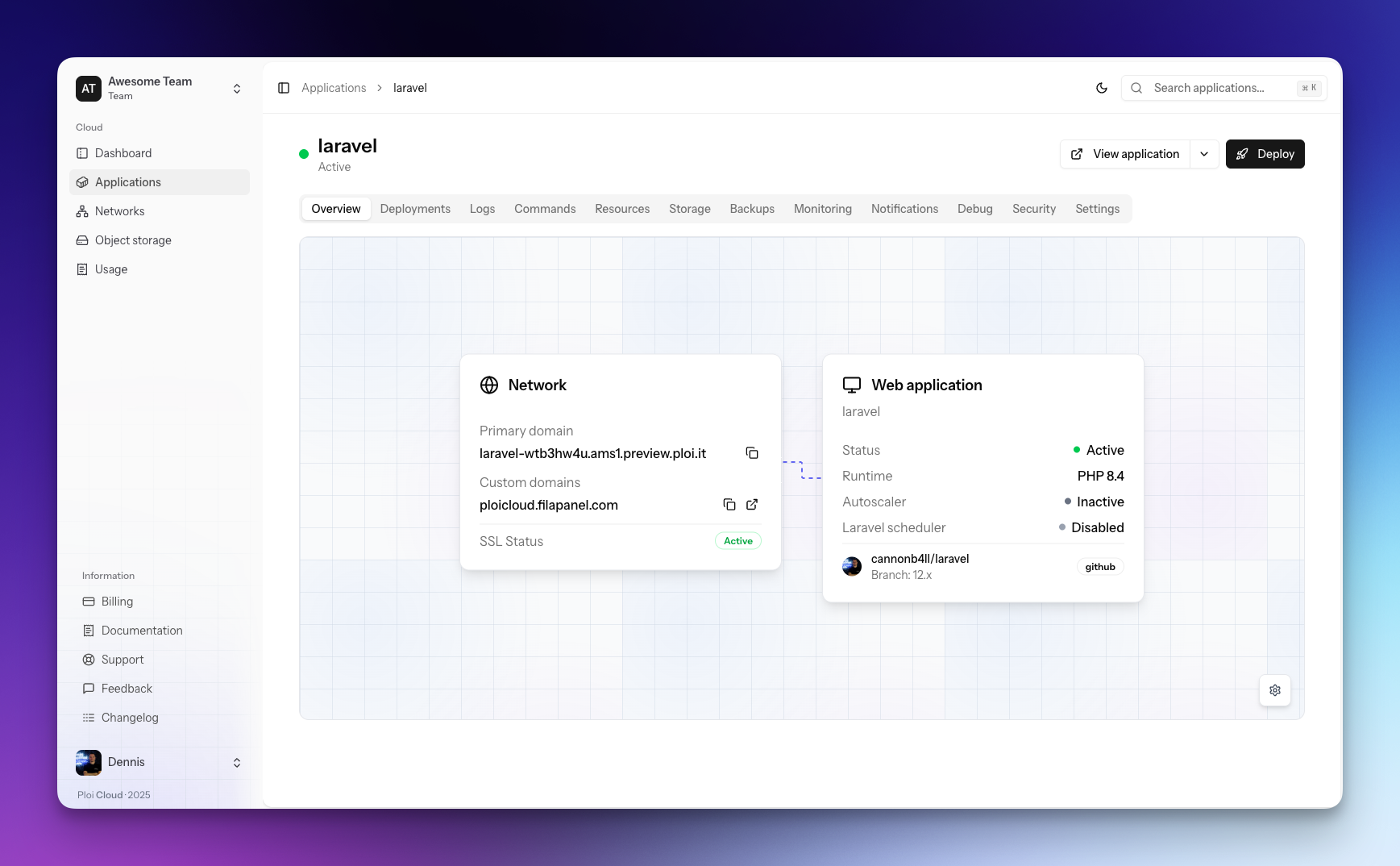 Screenshot 2 of Ploi Cloud