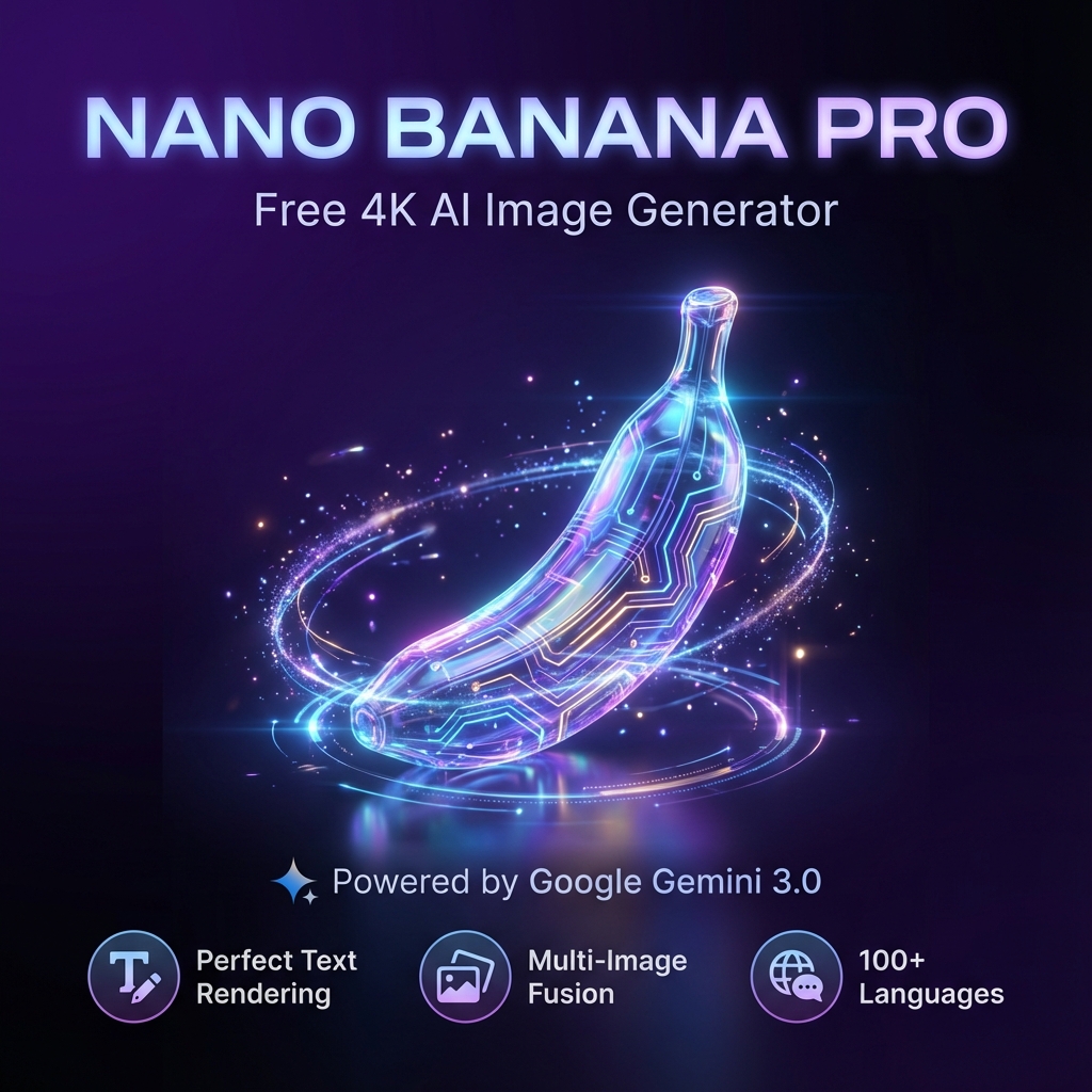 Screenshot 1 of Nano Banana Pro 2025: Free 4K AI Images