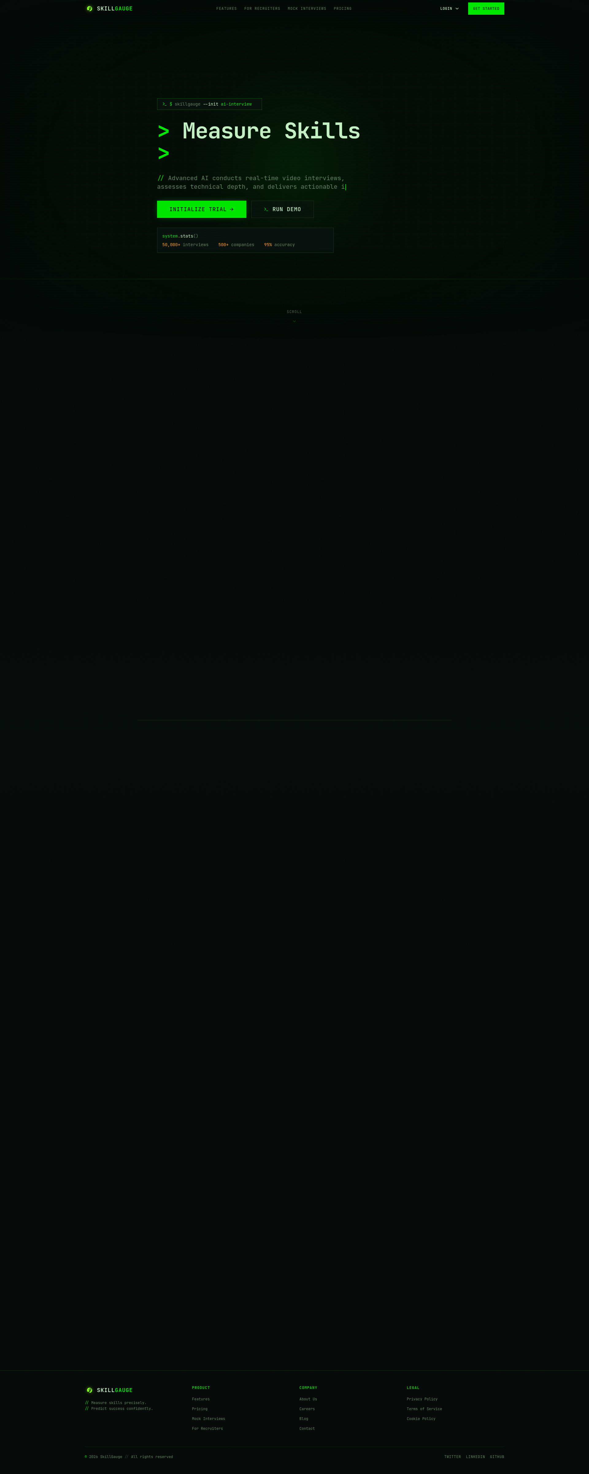 Screenshot 1 of SkillGauge AI