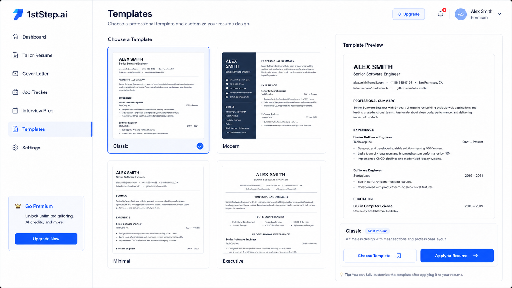 Screenshot 8 of 1stStep.ai