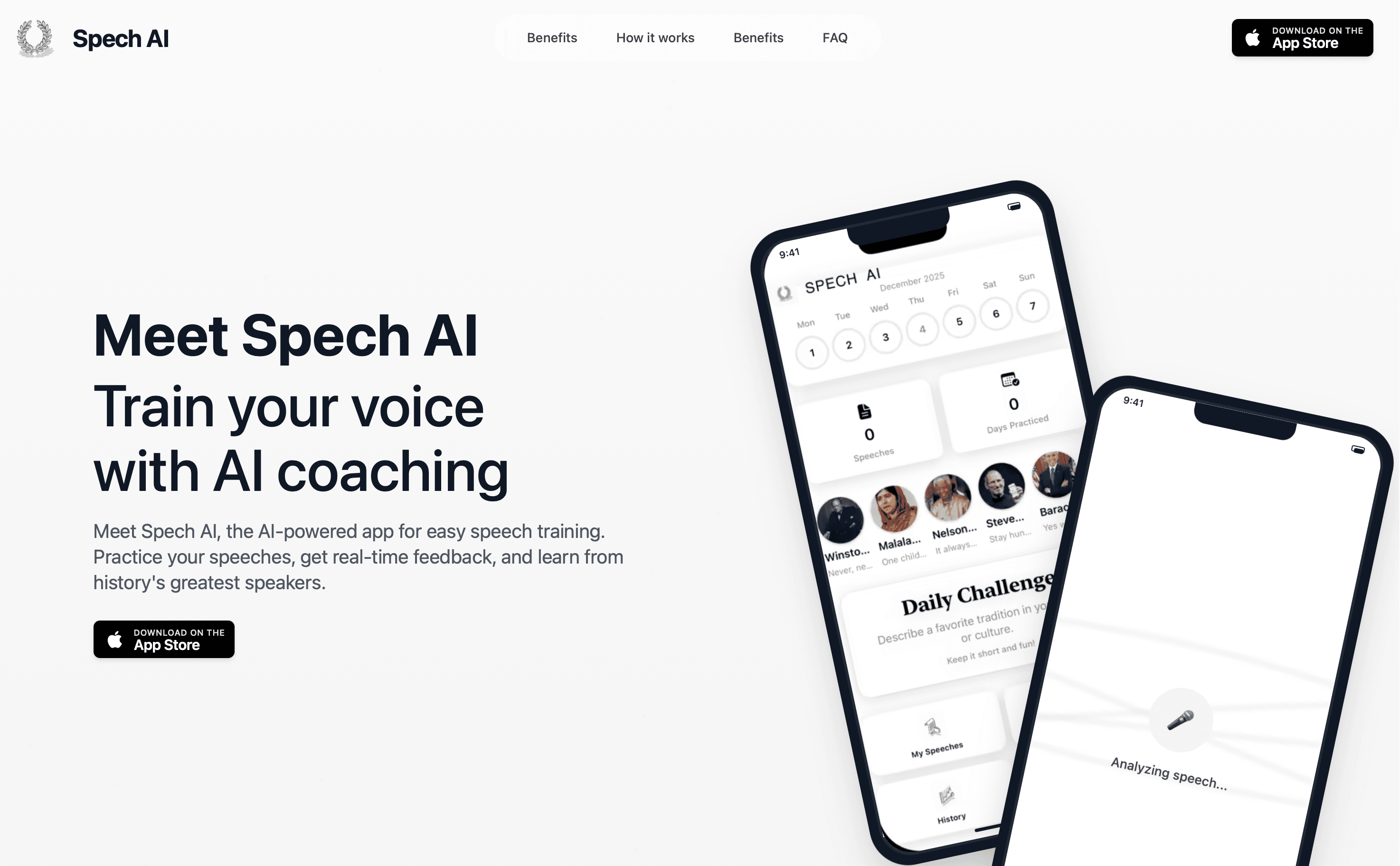 Screenshot 1 of Spech AI: Public Speaking Coach & App