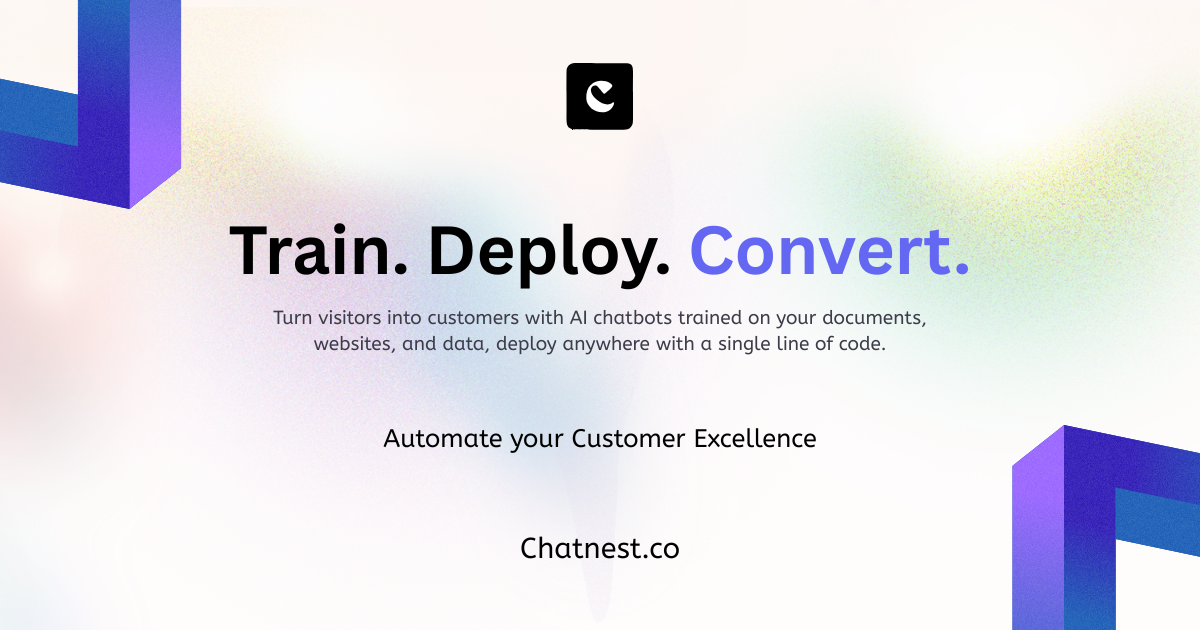 Screenshot 1 of Chatnest - Build AI Chatbots
